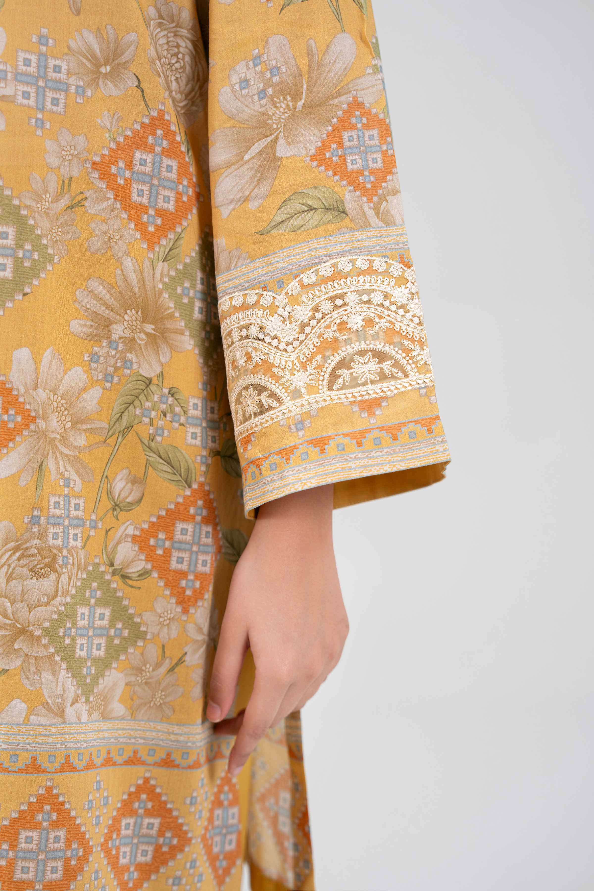 3 Piece - Digital Printed Embroidered Suit - 42601456 for Women - Unstitched Collection | Nishat | Shop Online