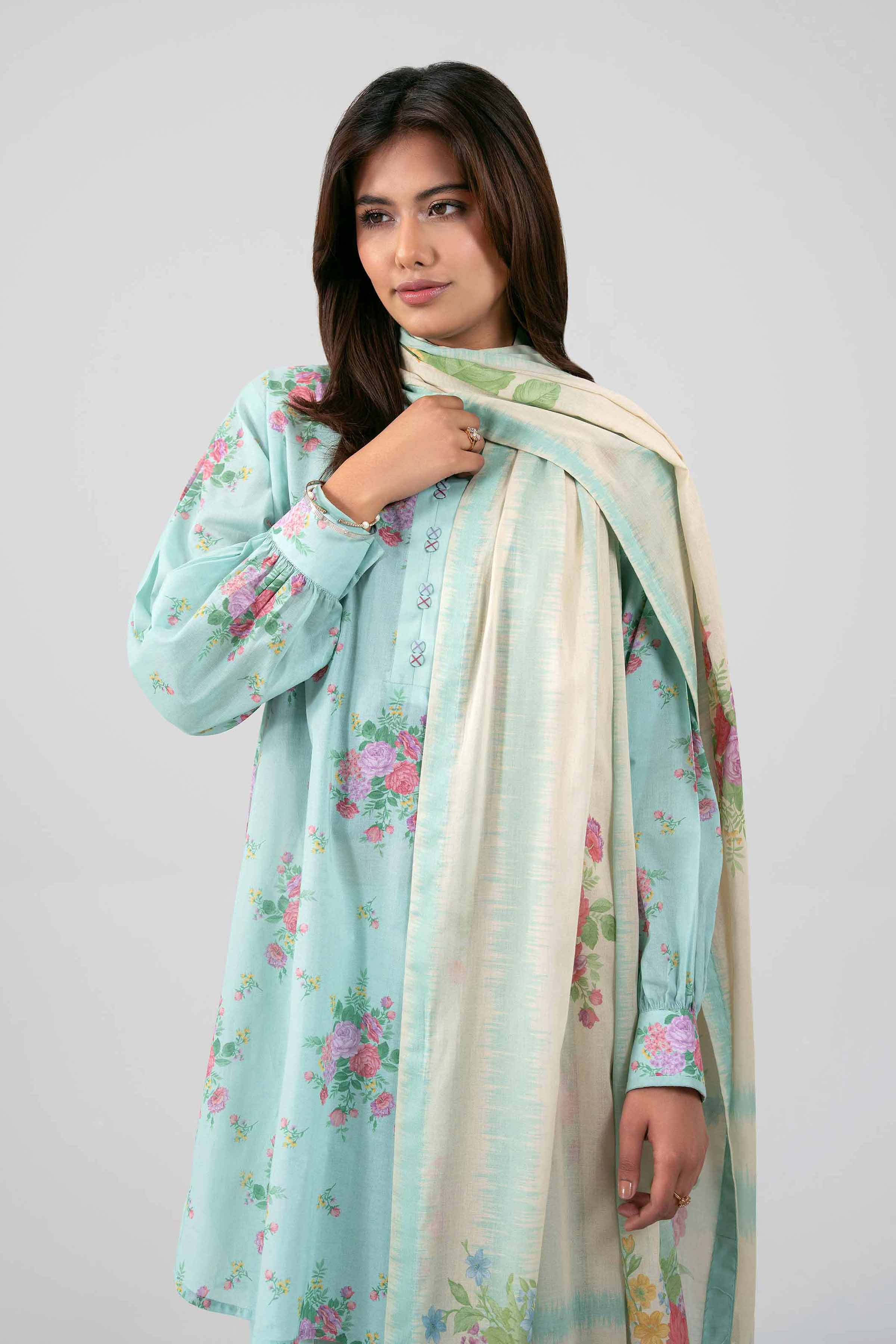 3 Piece - Digital Printed Suit - 42601473 for Women - Unstitched Collection | Nishat | Shop Online