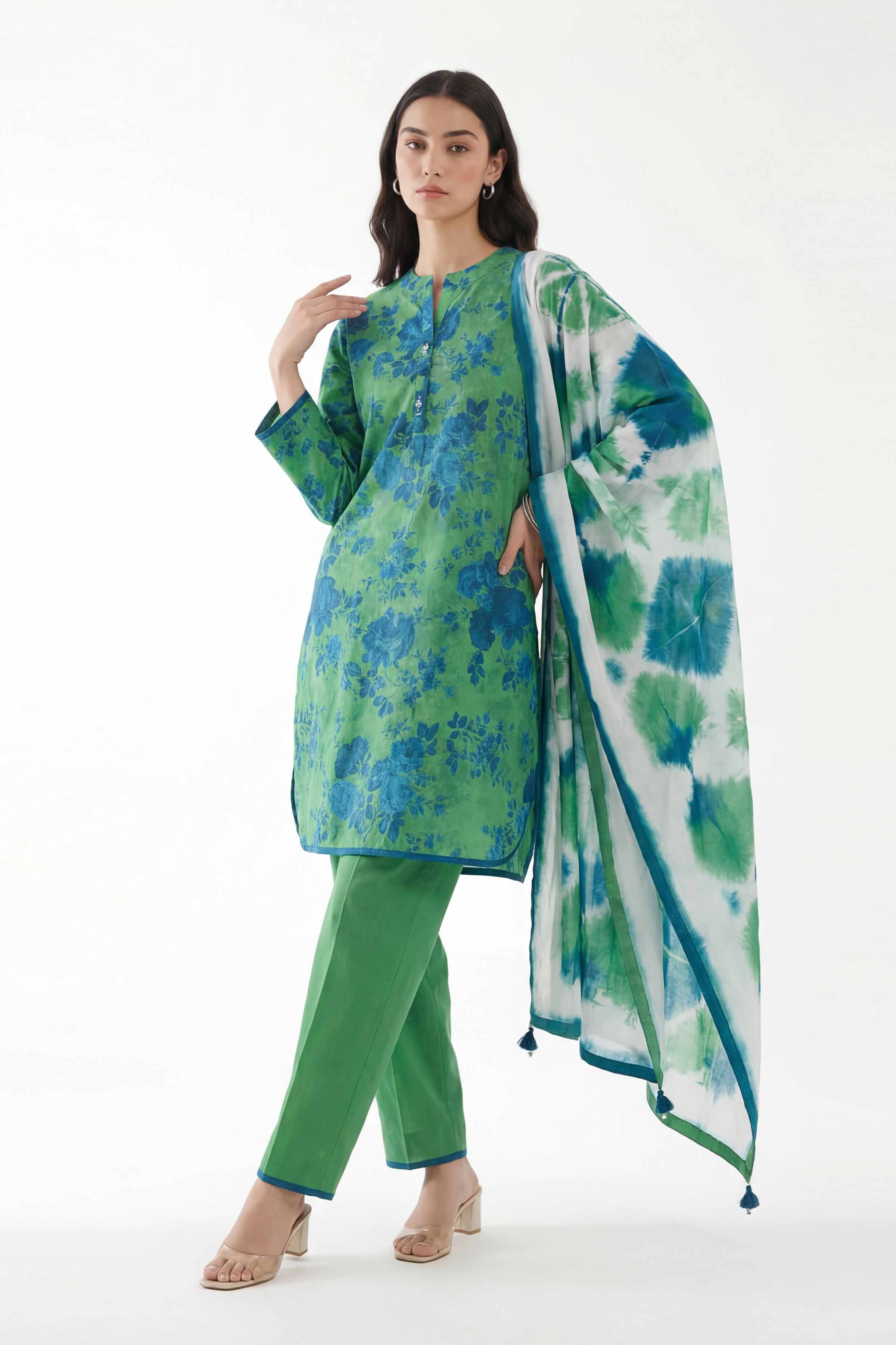 3 Piece - Digital Printed Suit - 42601479 for Women - Unstitched Collection | Nishat | Shop Online