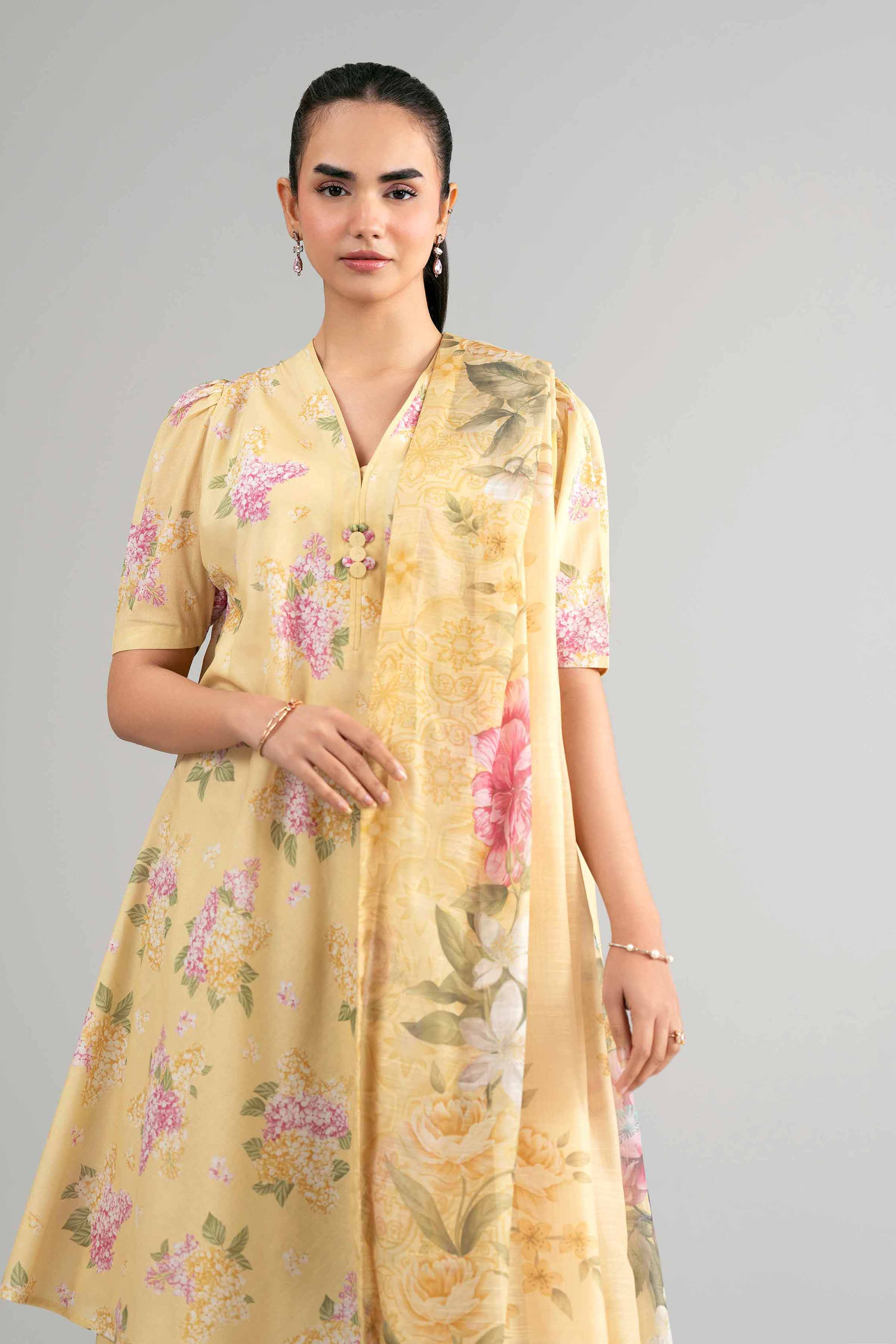 3 Piece - Digital Printed Suit - 42601492 for Women - Unstitched Collection | Nishat | Shop Online