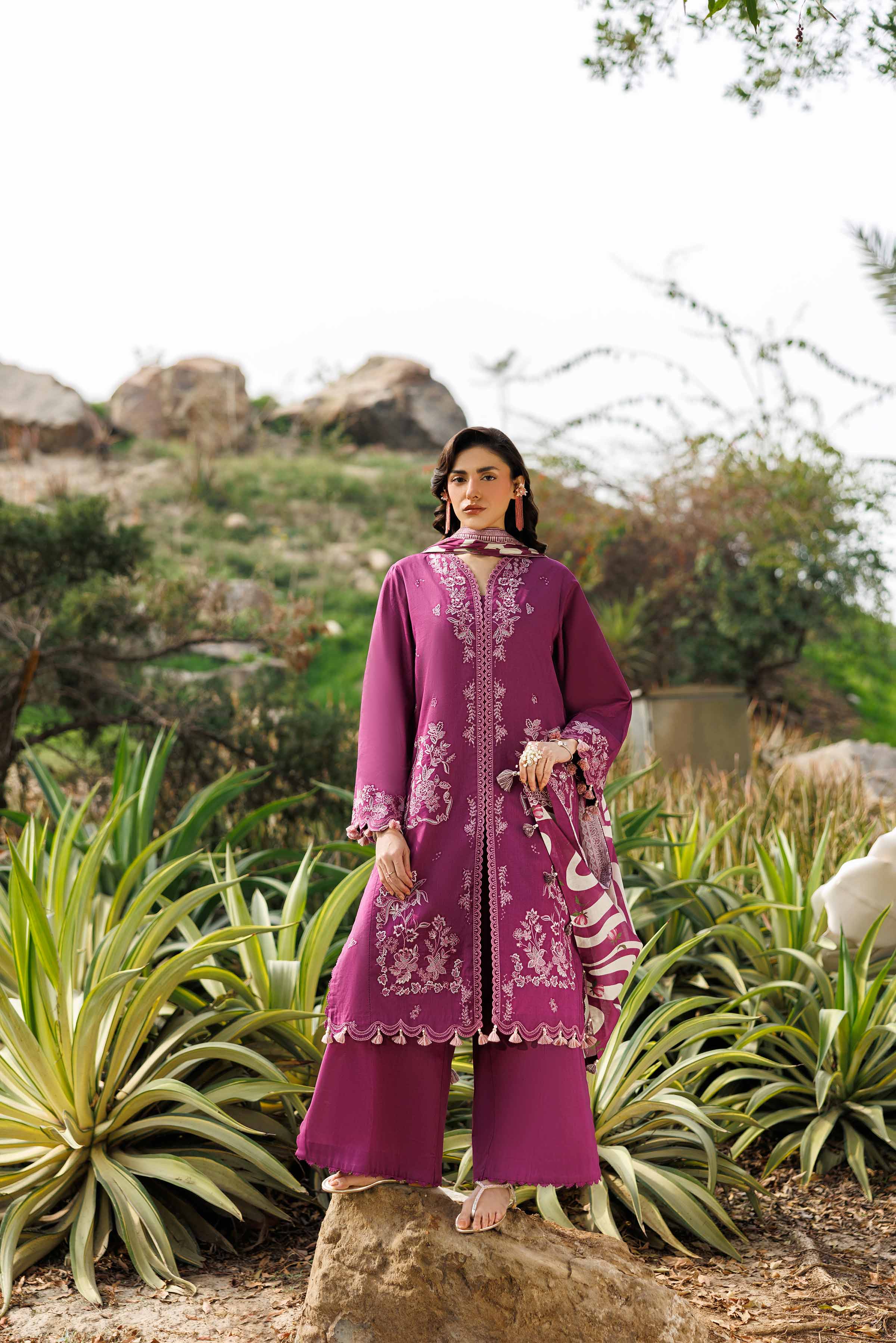 3 Piece - Printed Embroidered Suit - 42601534 for Women - Unstitched Collection | Nishat | Shop Online