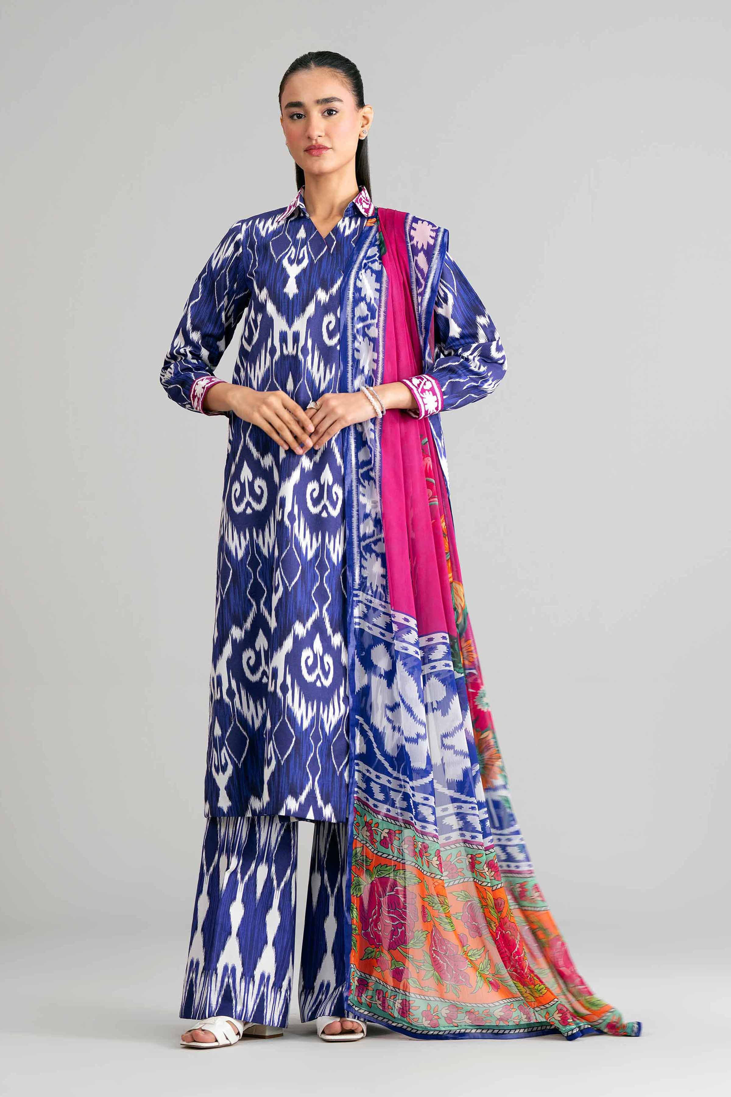 3 Piece - Digital Printed Suit - 42601582 for Women - Unstitched Collection | Nishat | Shop Online