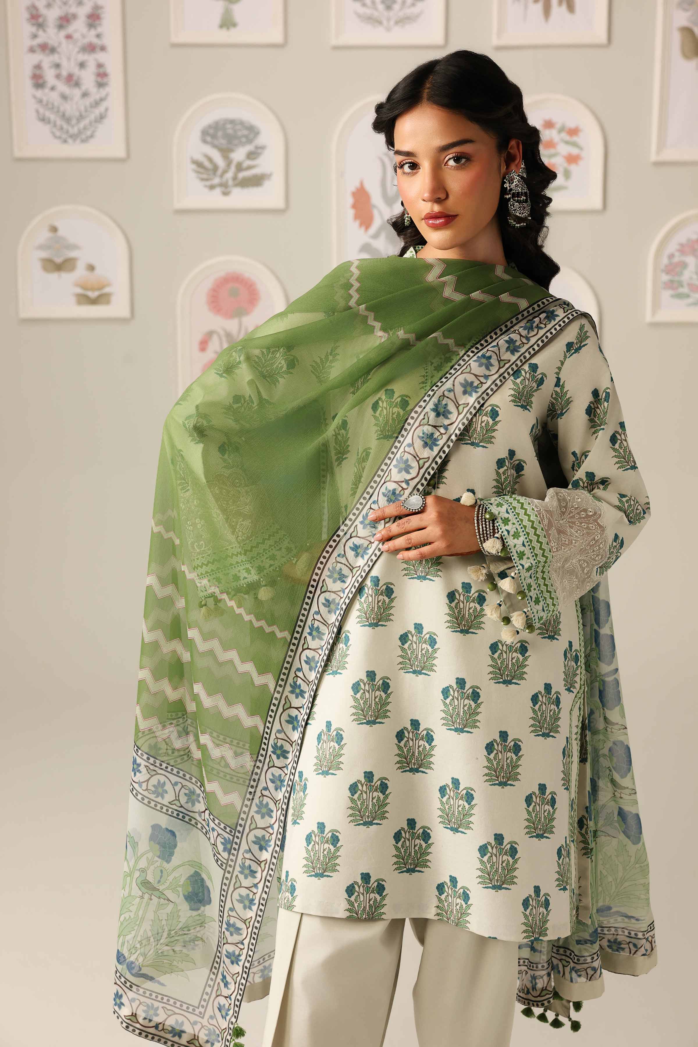 2 Piece - Digital Printed Embroidered Suit - 42601585 for Women - Unstitched Collection | Nishat | Shop Online