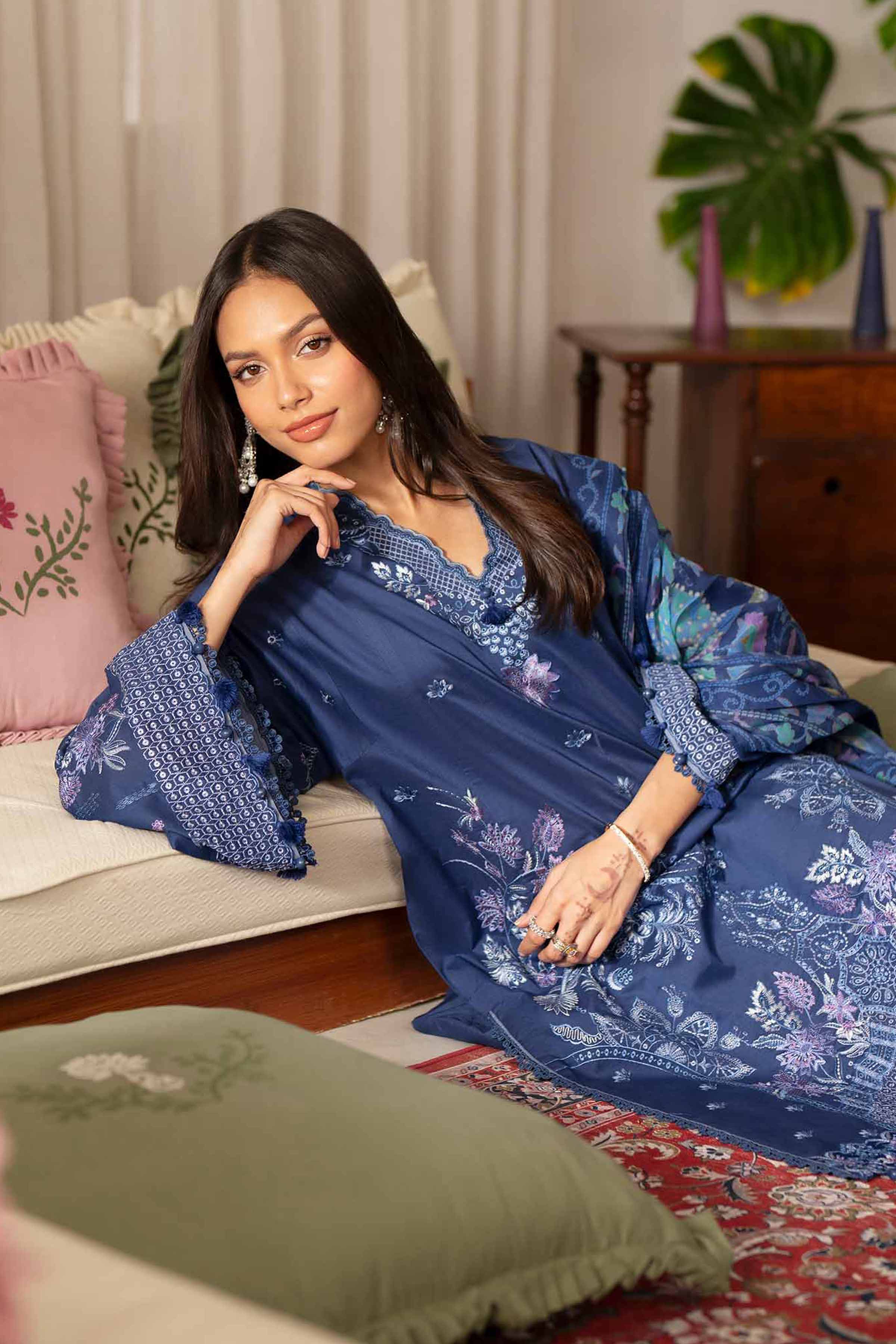 3 Piece - Digital Printed Embroidered Suit - 42601703 for Women - Unstitched Collection | Nishat | Shop Online