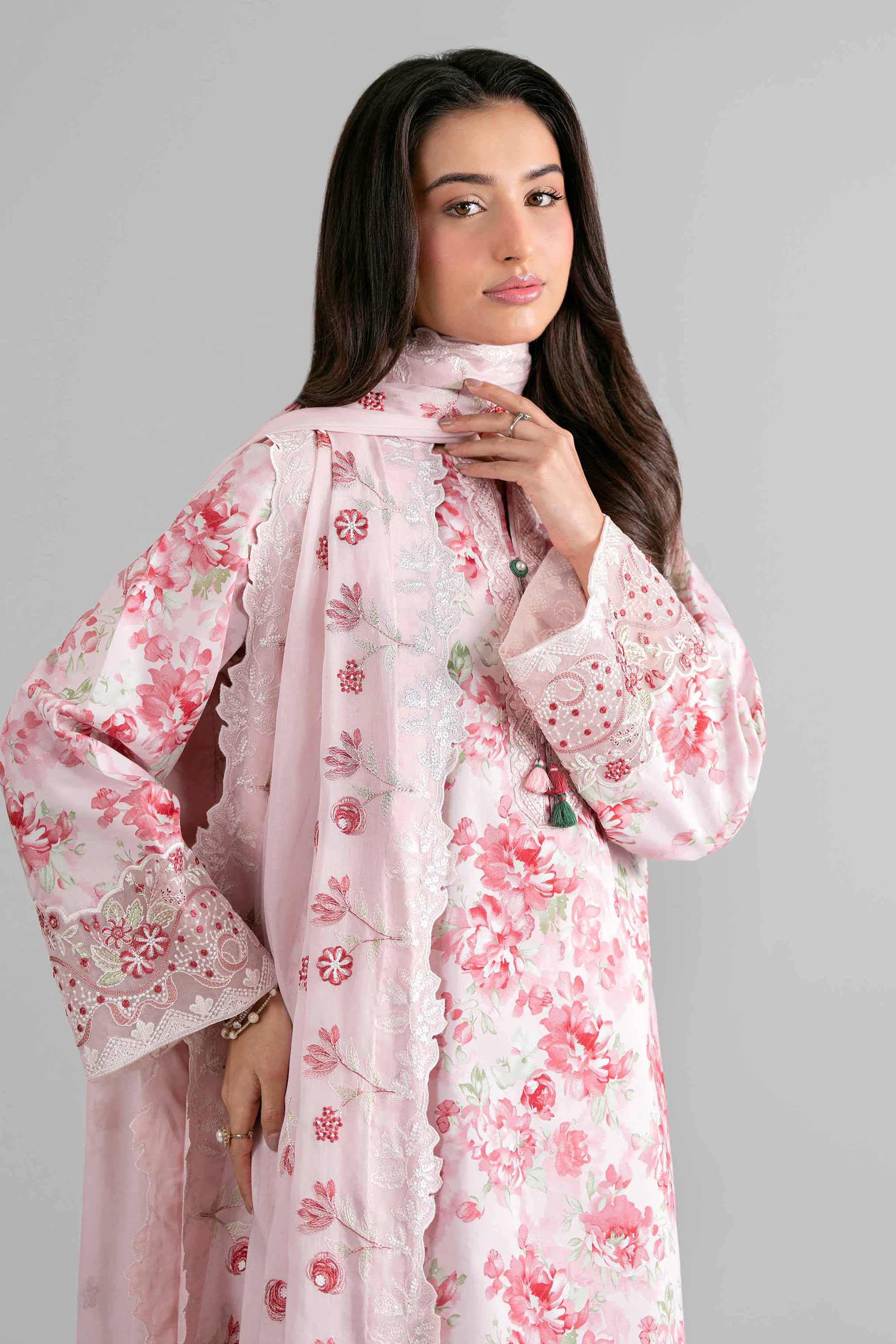 3 Piece - Printed Embroidered Suit - 42601724 for Women - Unstitched Collection | Nishat | Shop Online