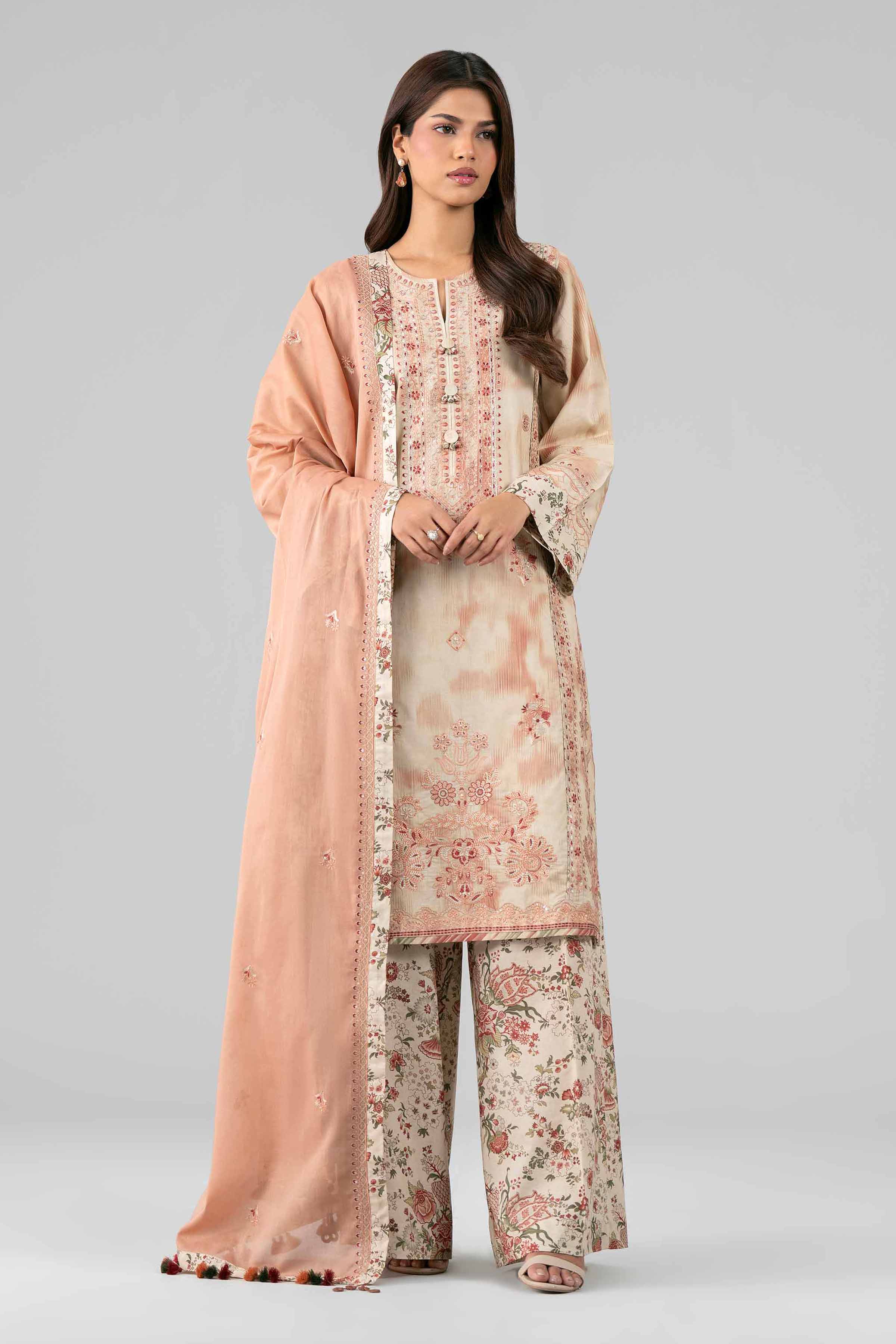 3 Piece - Printed Embroidered Suit - 42601811 for Women - Unstitched Collection | Nishat | Shop Online