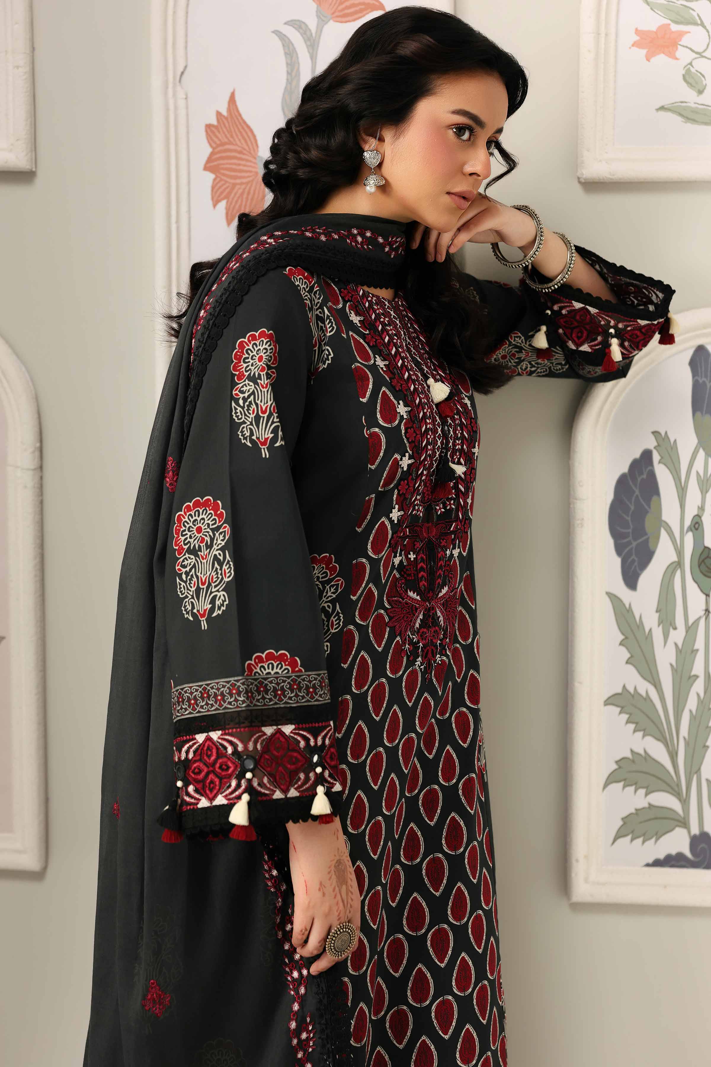 3 Piece - Printed Embroidered Suit - 42601816 for Women - Unstitched Collection | Nishat | Shop Online