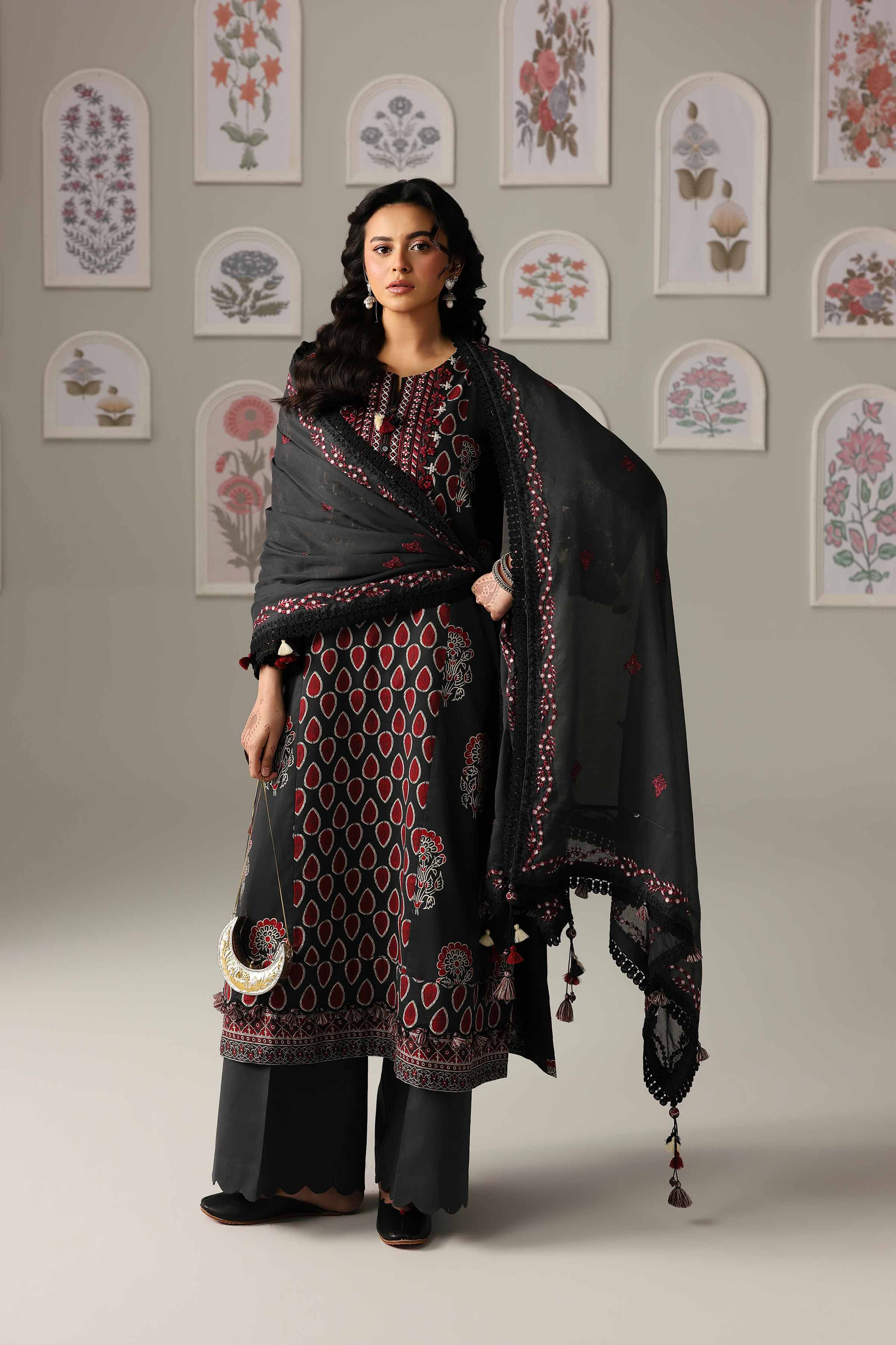 3 Piece - Printed Embroidered Suit - 42601816 for Women - Unstitched Collection | Nishat | Shop Online