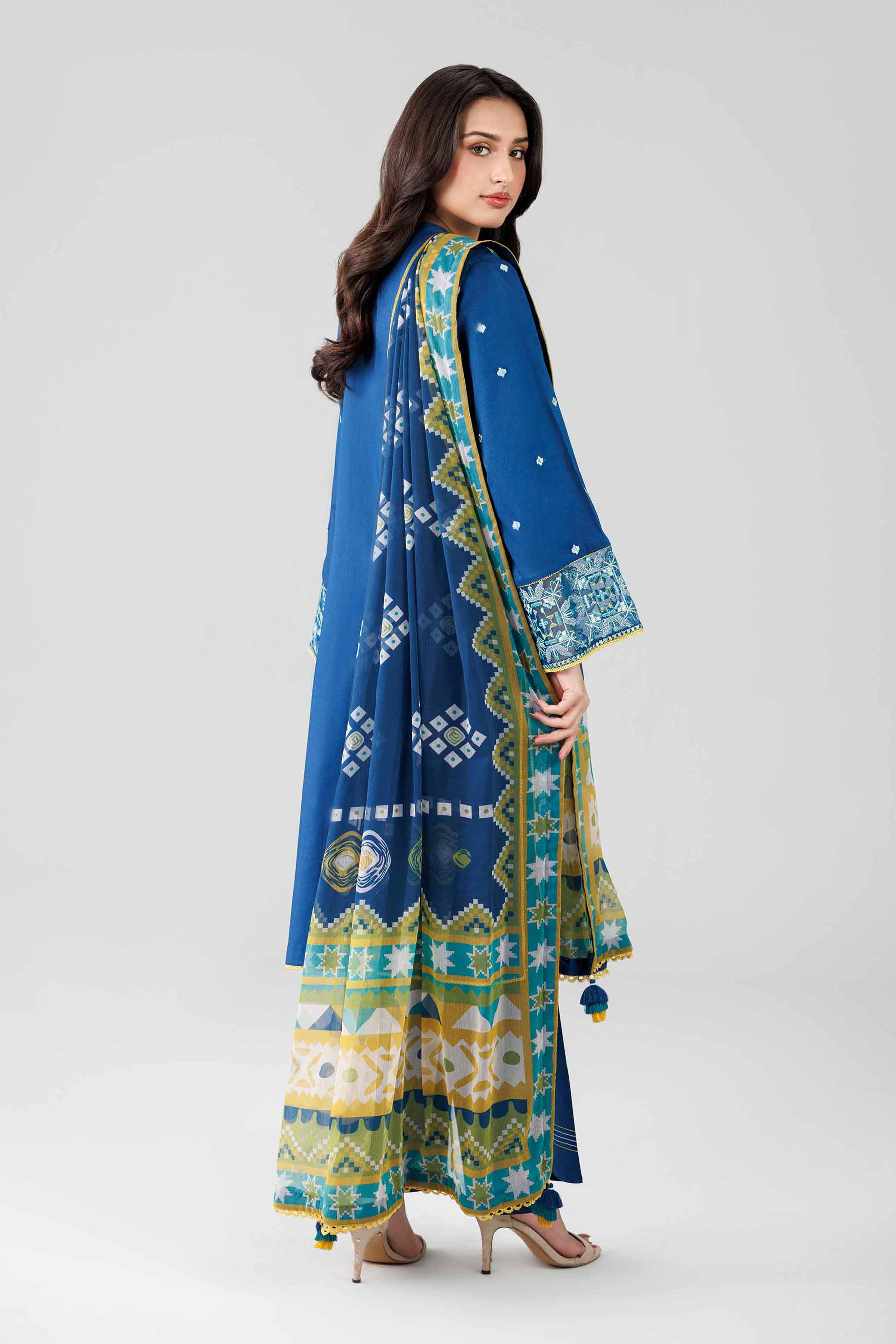 3 Piece - Digital Printed Embroidered Suit - 42601829 for Women - Unstitched Collection | Nishat | Shop Online
