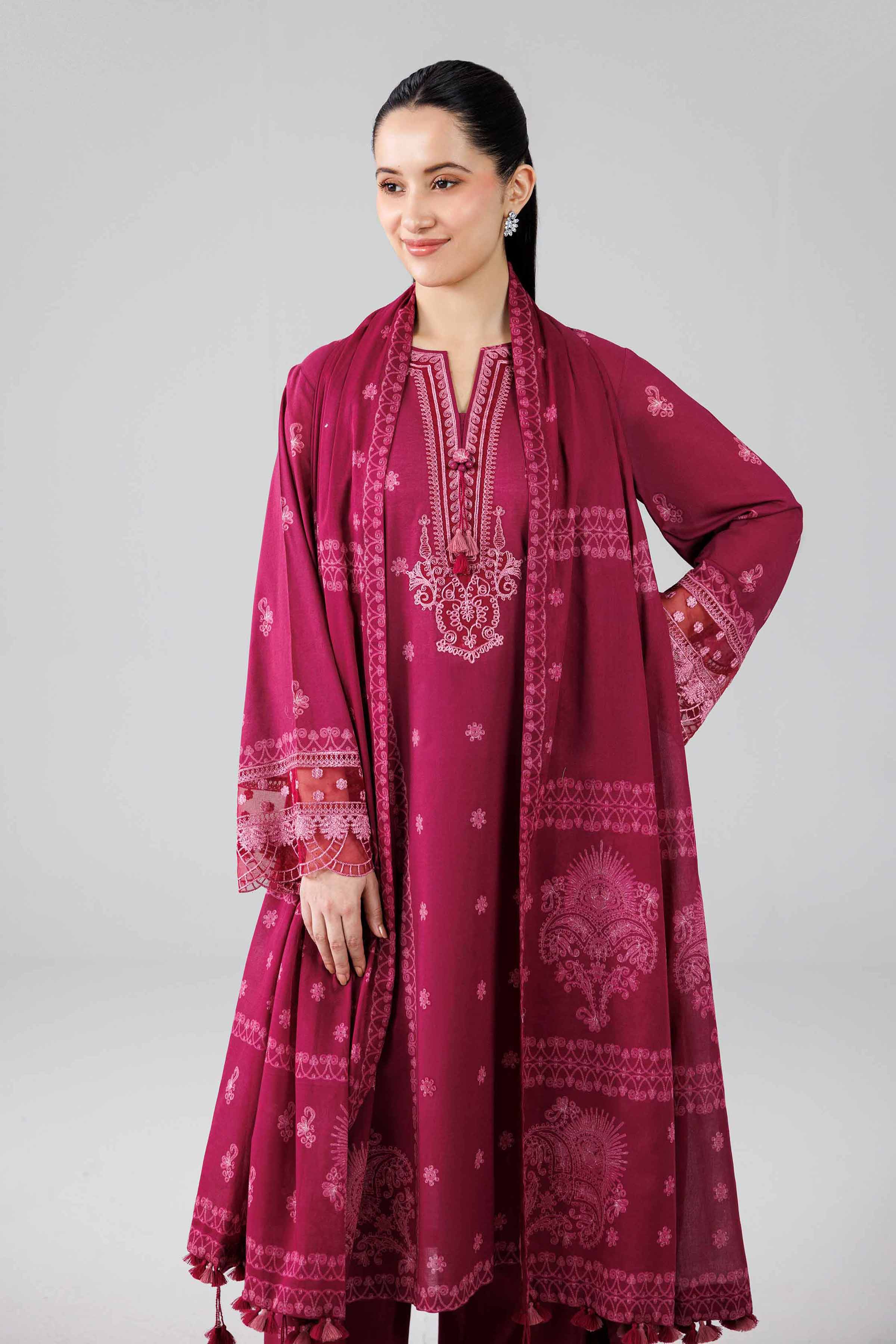 3 Piece - Digital Printed Embroidered Suit - 42601842 for Women - Unstitched Collection | Nishat | Shop Online