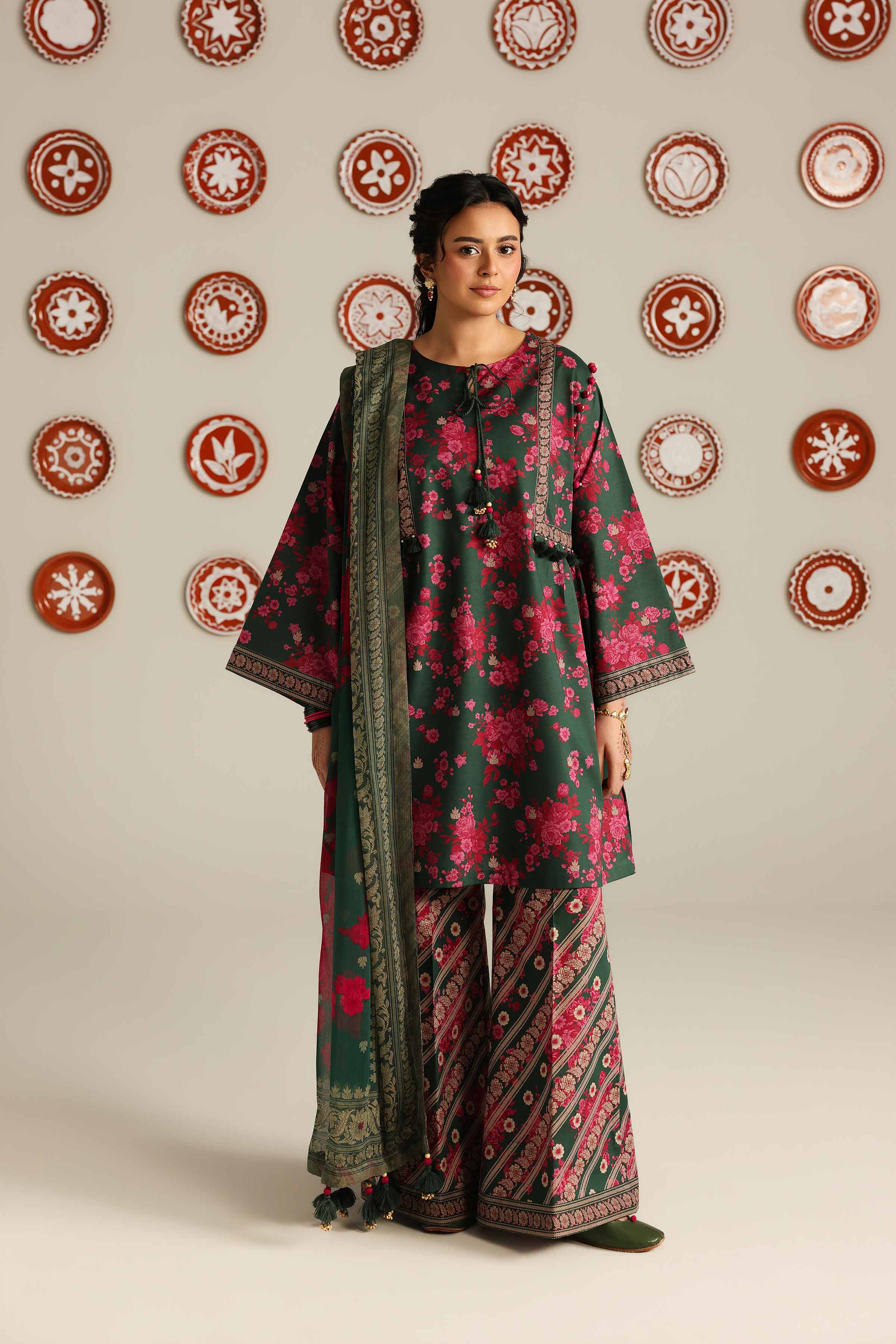 3 Piece - Digital Printed Suit - 42601899 for Women - Unstitched Collection | Nishat | Shop Online