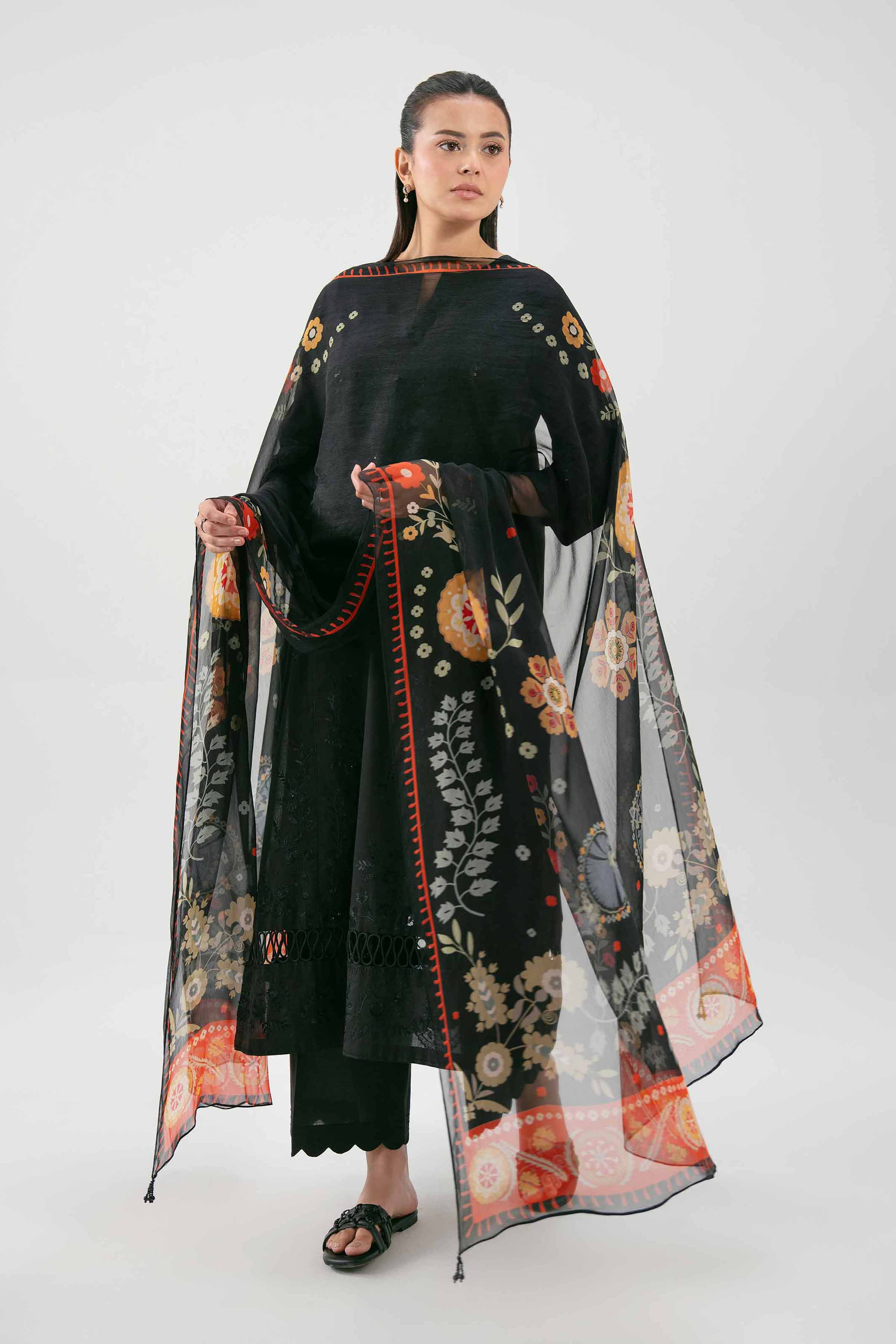 3 Piece - Digital Printed Embroidered Suit - 42619516 for Women - Unstitched Collection | Nishat | Shop Online