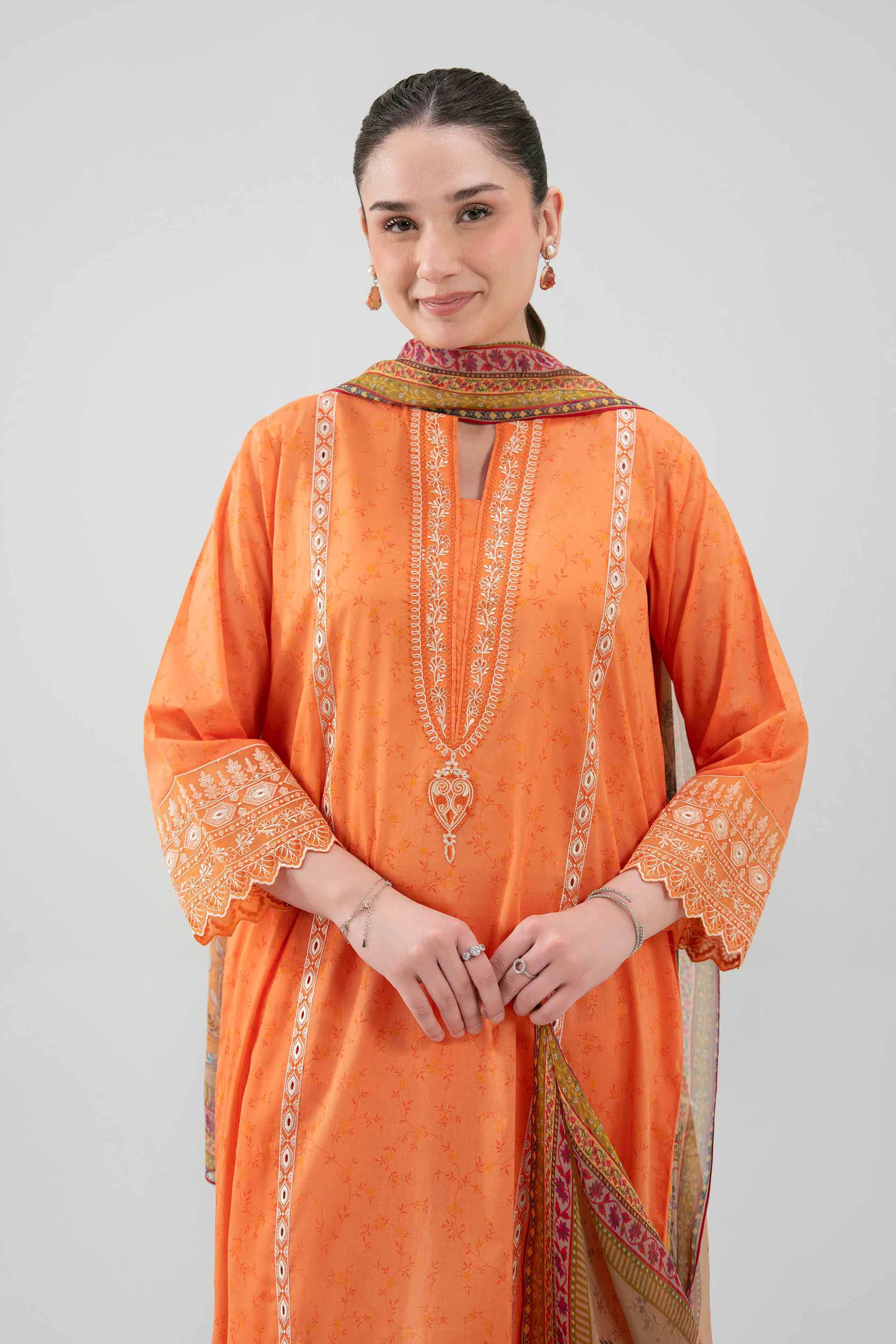 3 Piece - Digital Printed Embroidered Suit - 42619519 for Women - Unstitched Collection | Nishat | Shop Online
