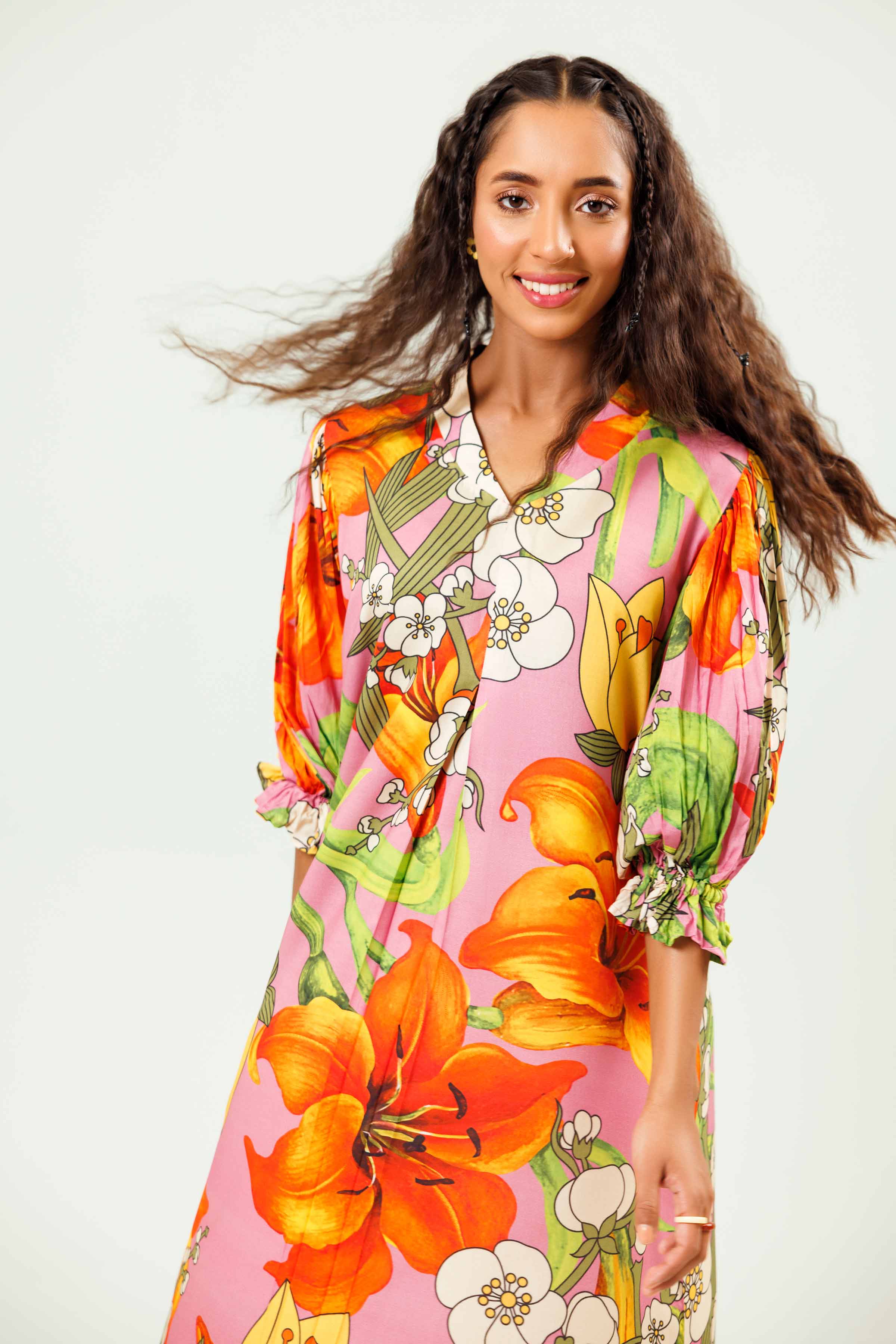 Printed Dress - AS24-101