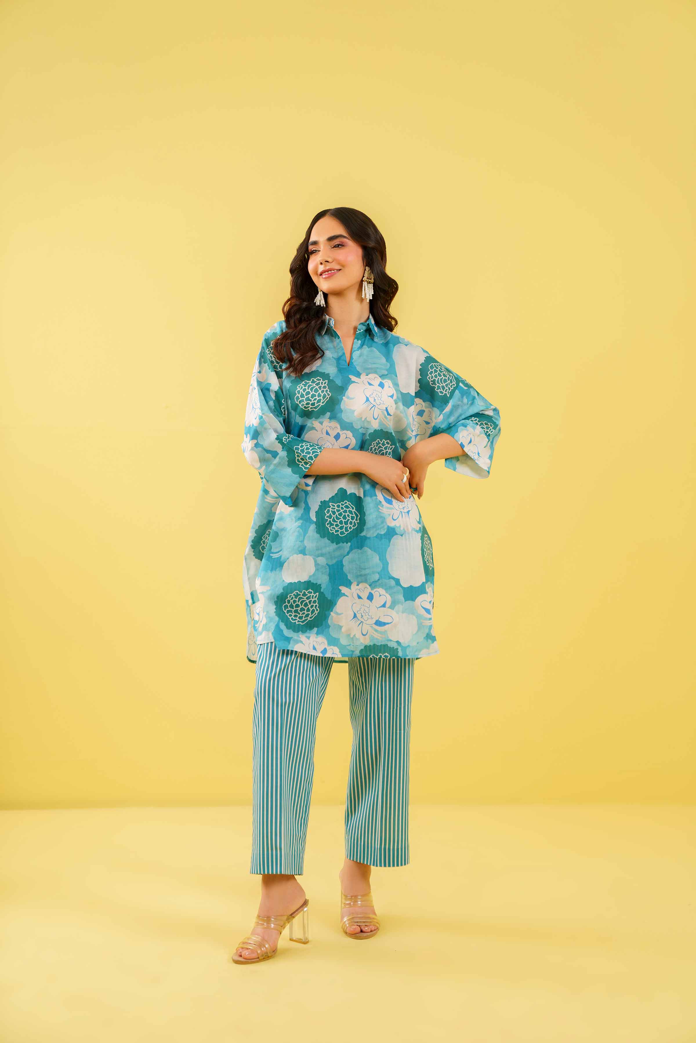 2 Piece - Printed Suit - AS24-52