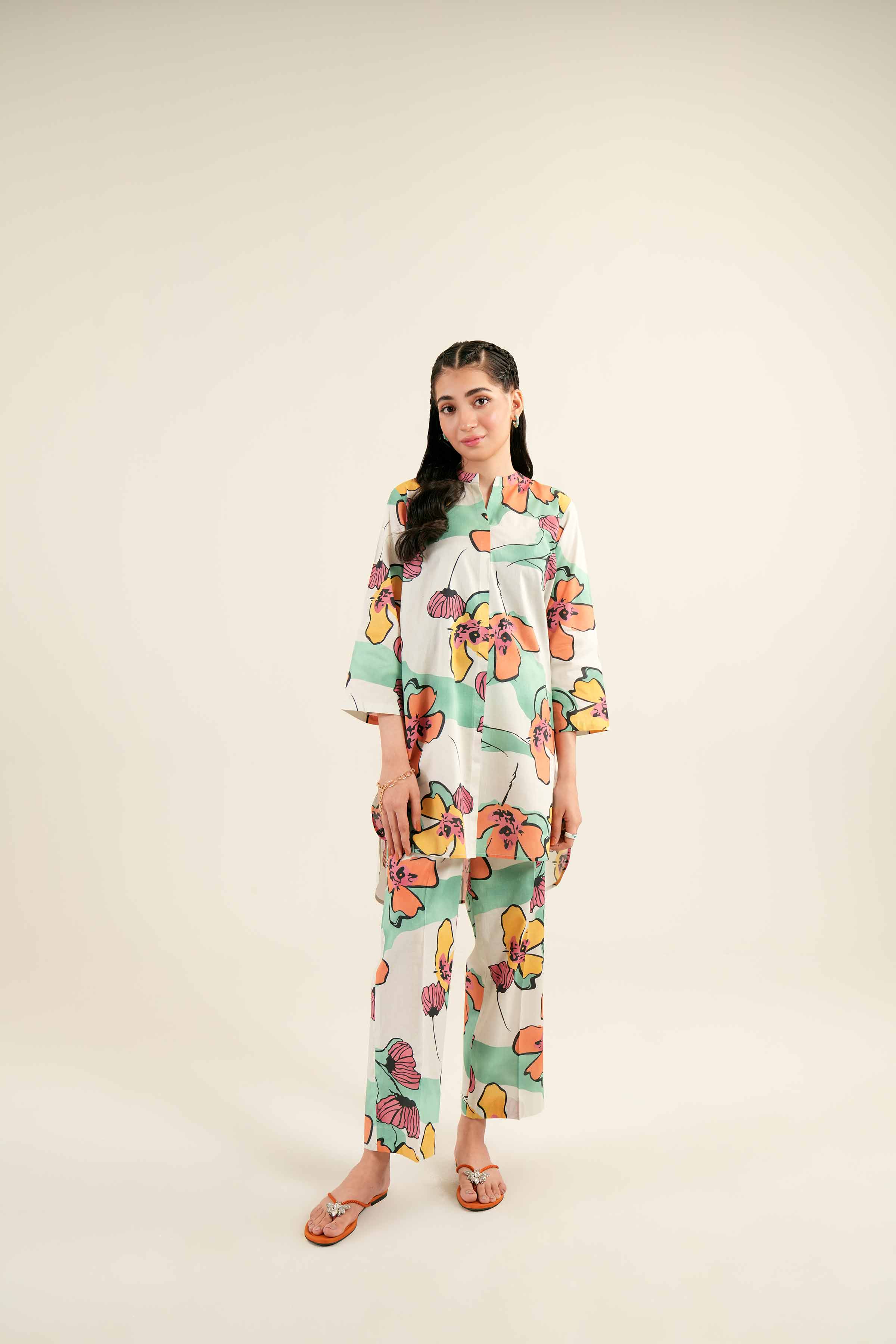 2 Piece - Printed Suit - AS24-64