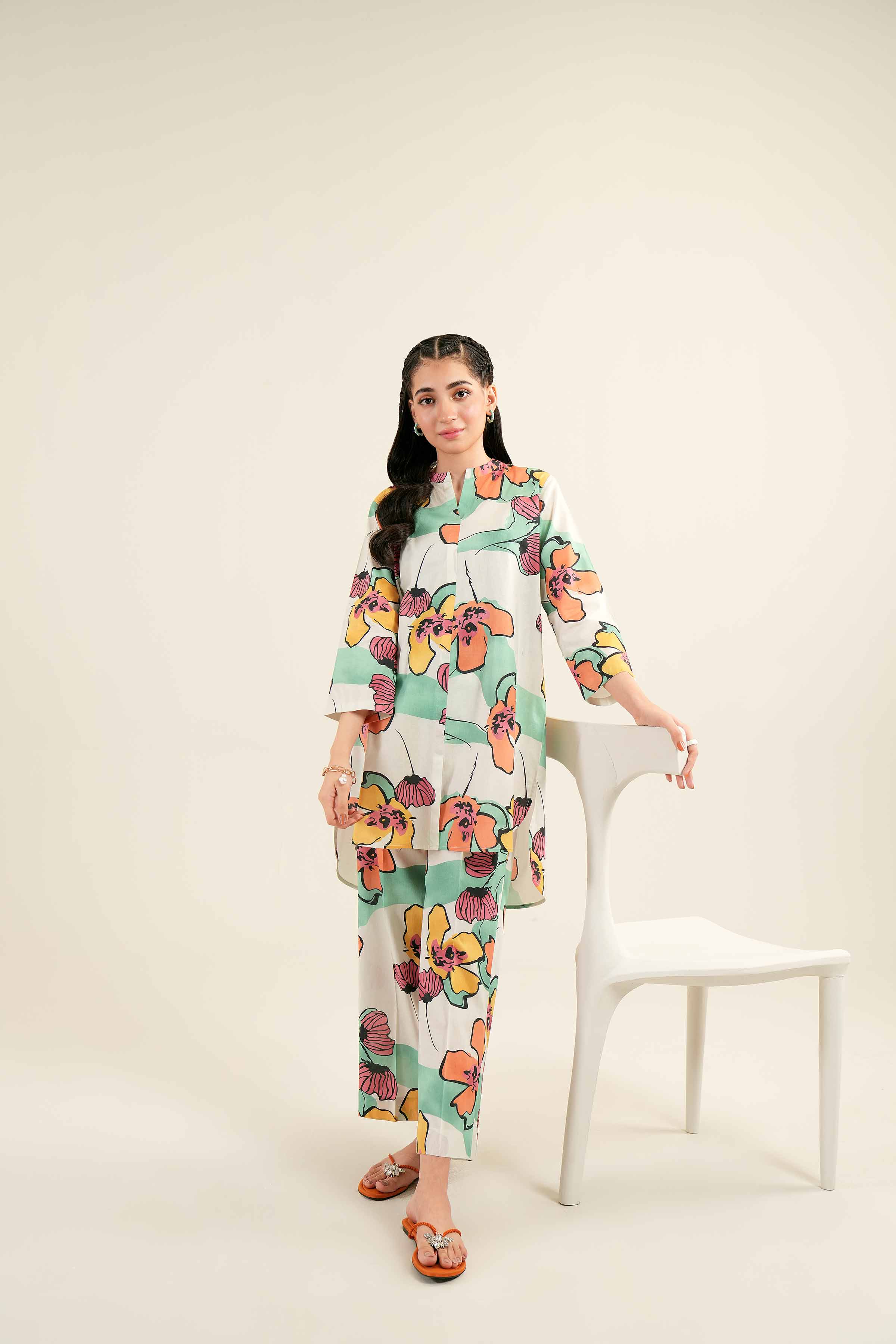 2 Piece - Printed Suit - AS24-64
