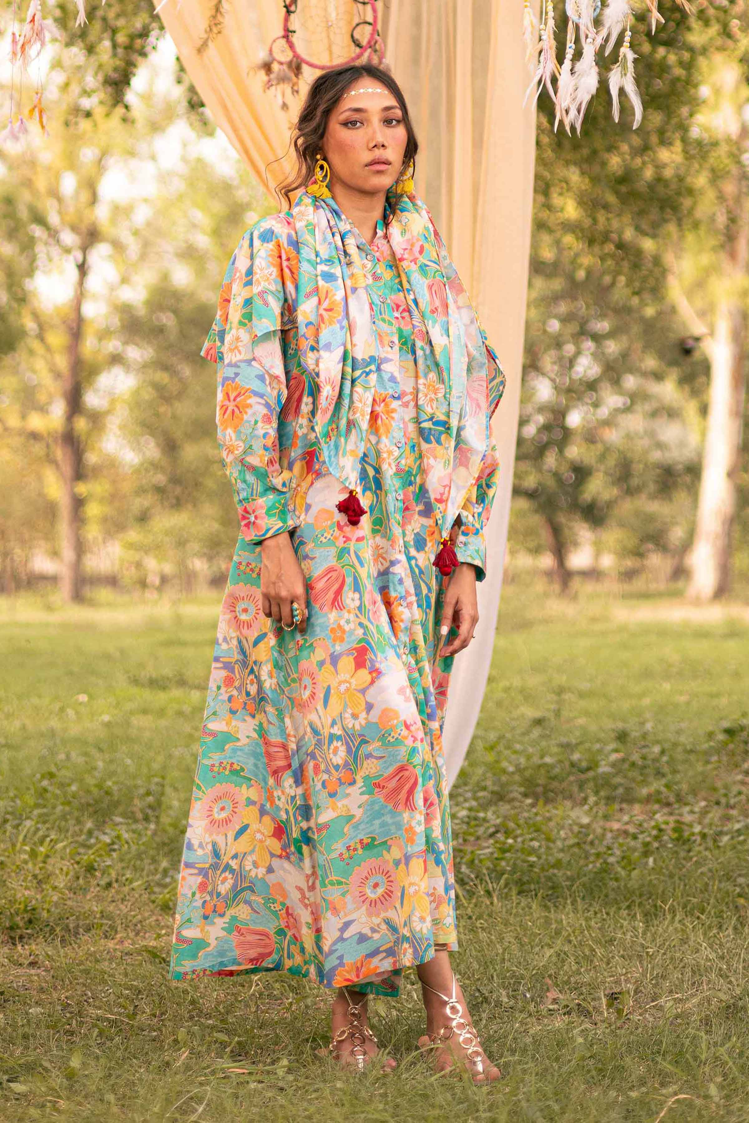 Printed Dress - AS24-88