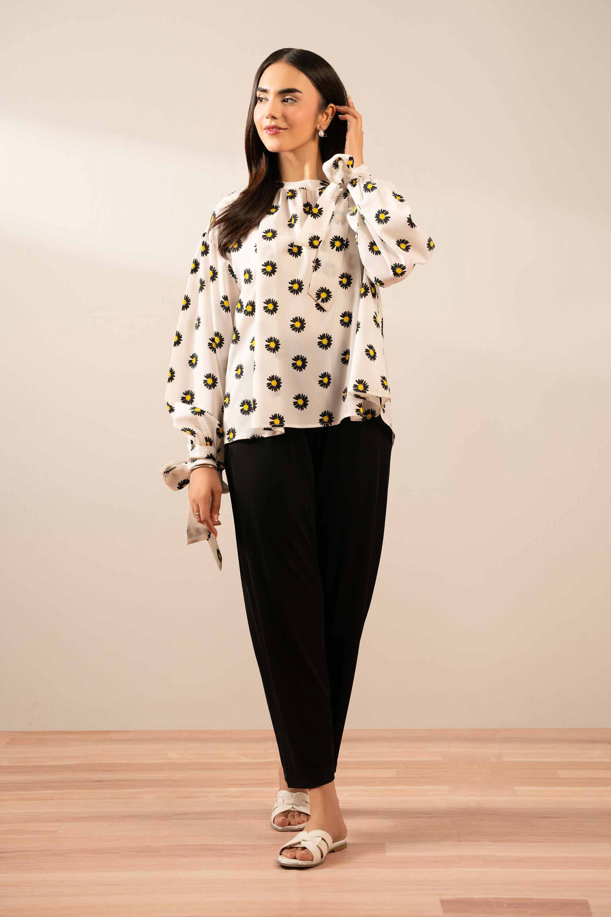 1 Piece - Printed Tunic - AS25-123 - for Women - Pret Collection | Nishat | Shop Online