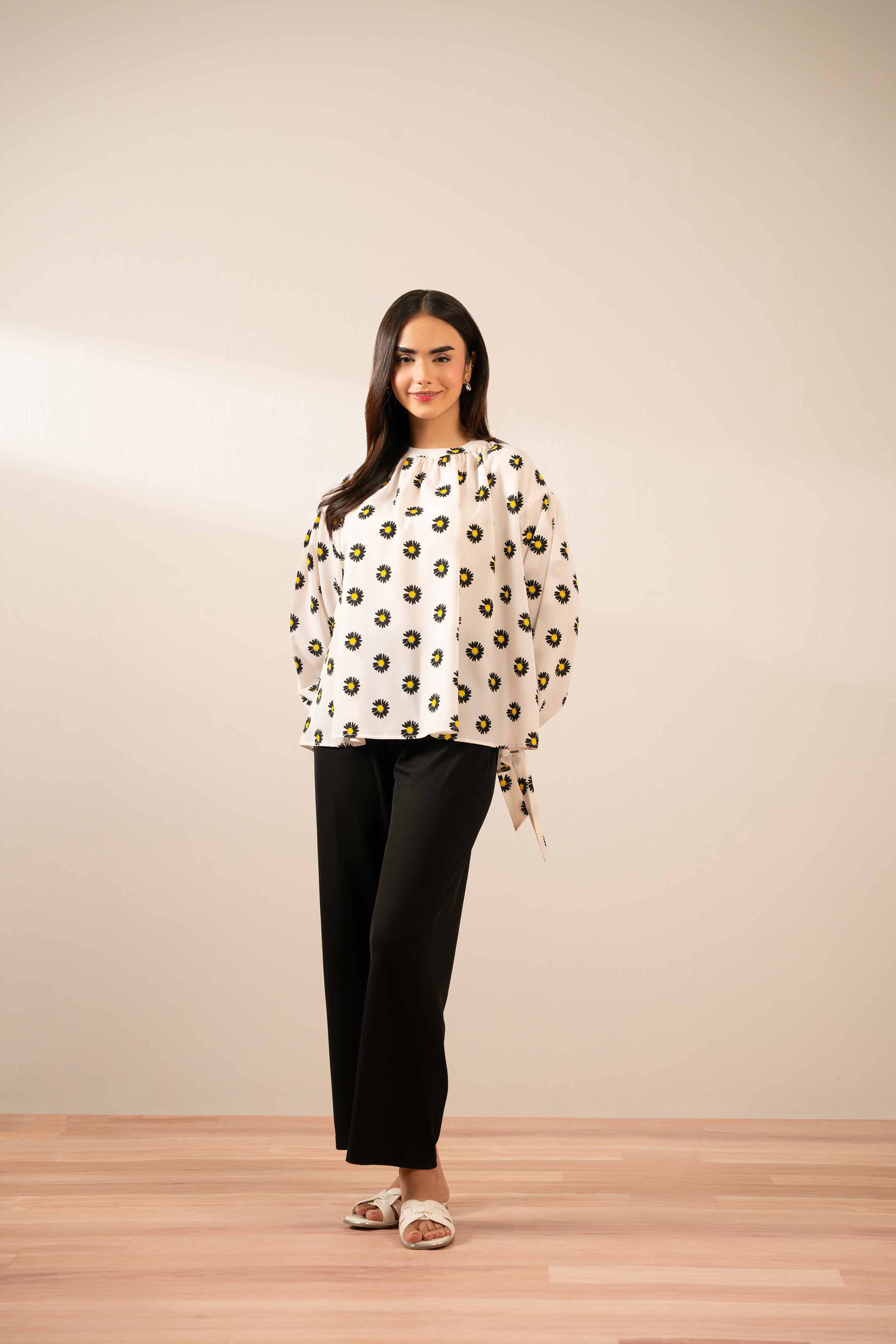 1 Piece - Printed Tunic - AS25-123 - for Women - Pret Collection | Nishat | Shop Online