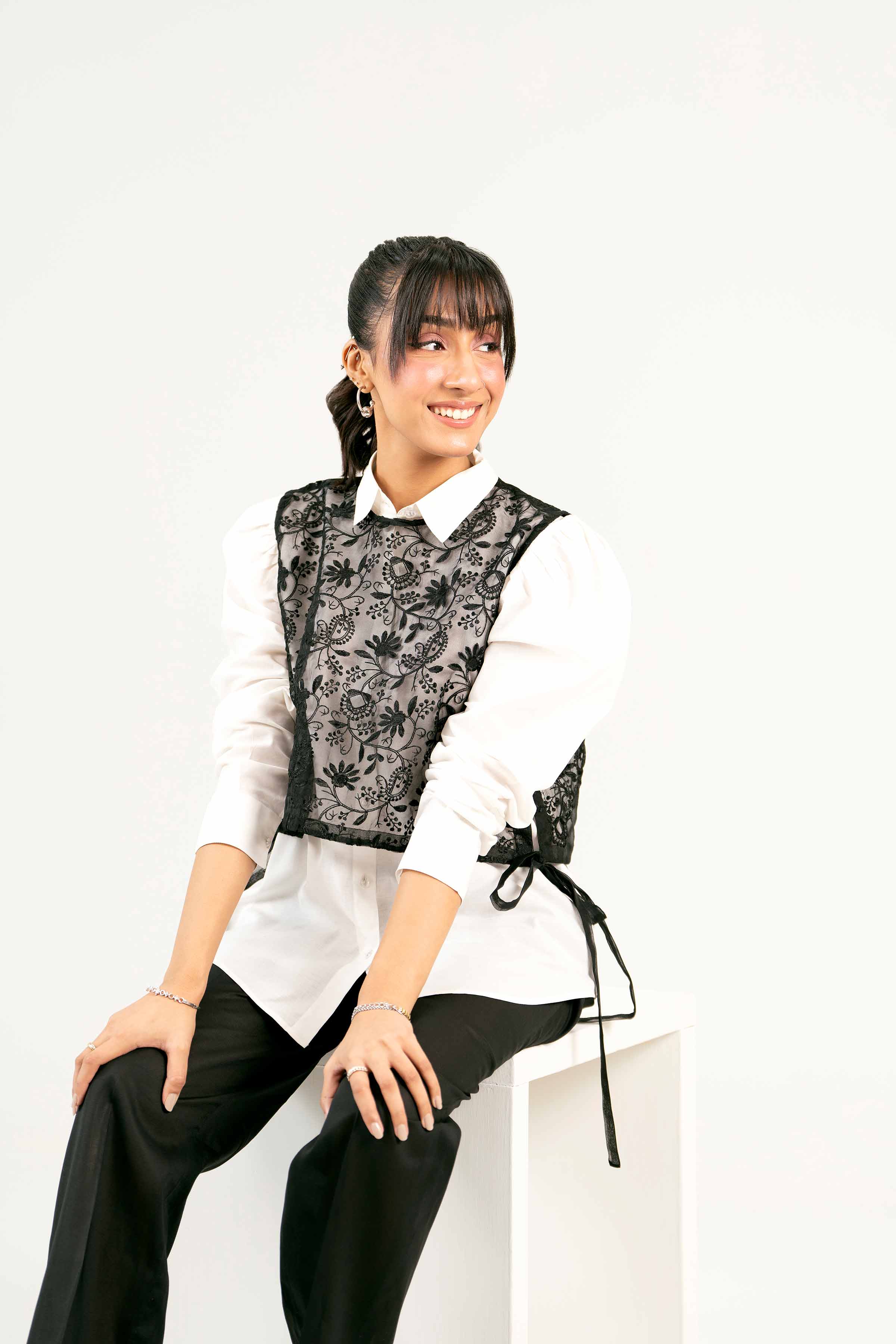 3 Piece - Embroidered Suit - AS25-18