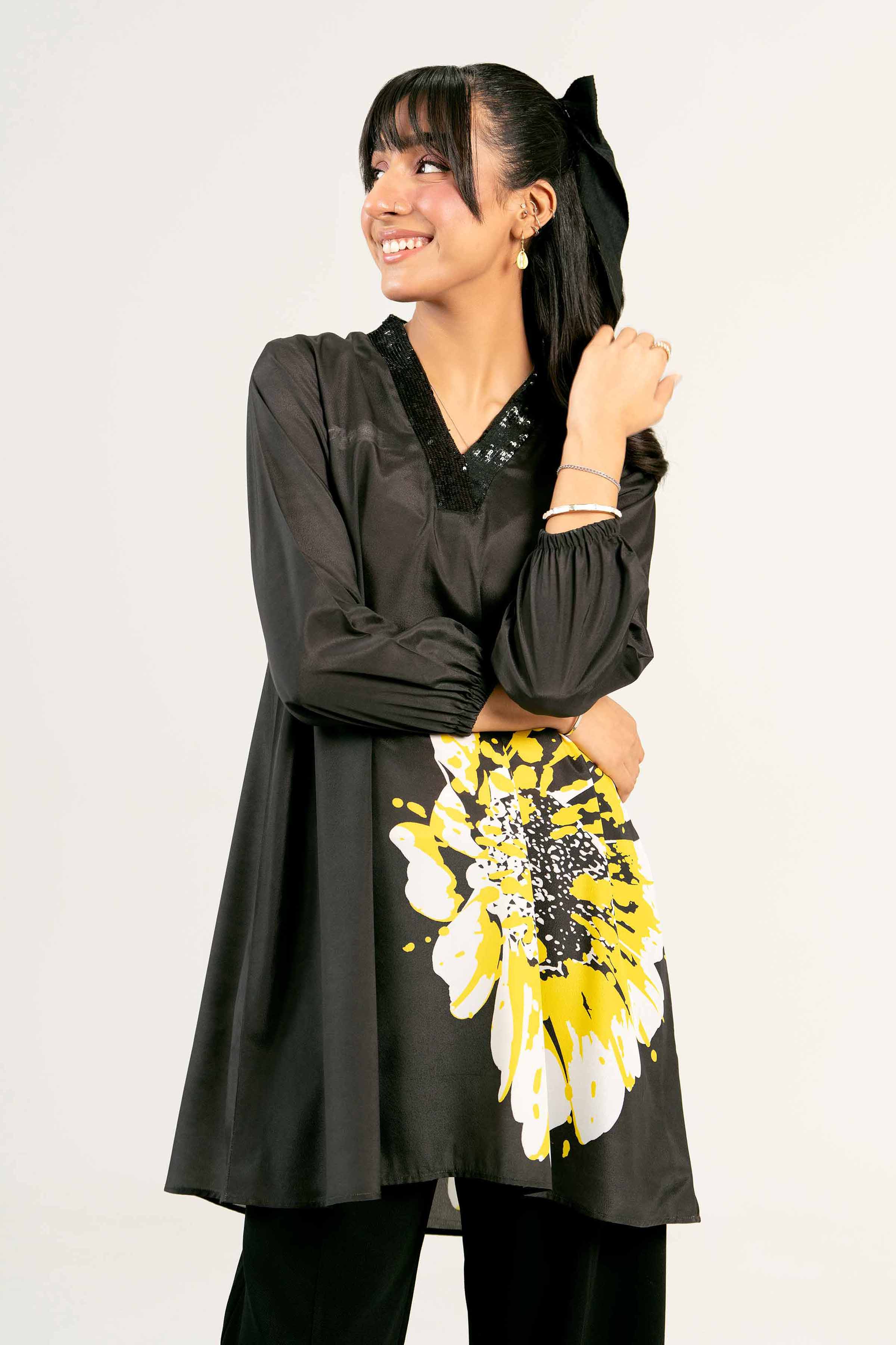 Printed Embroidered Tunic - AS25-30