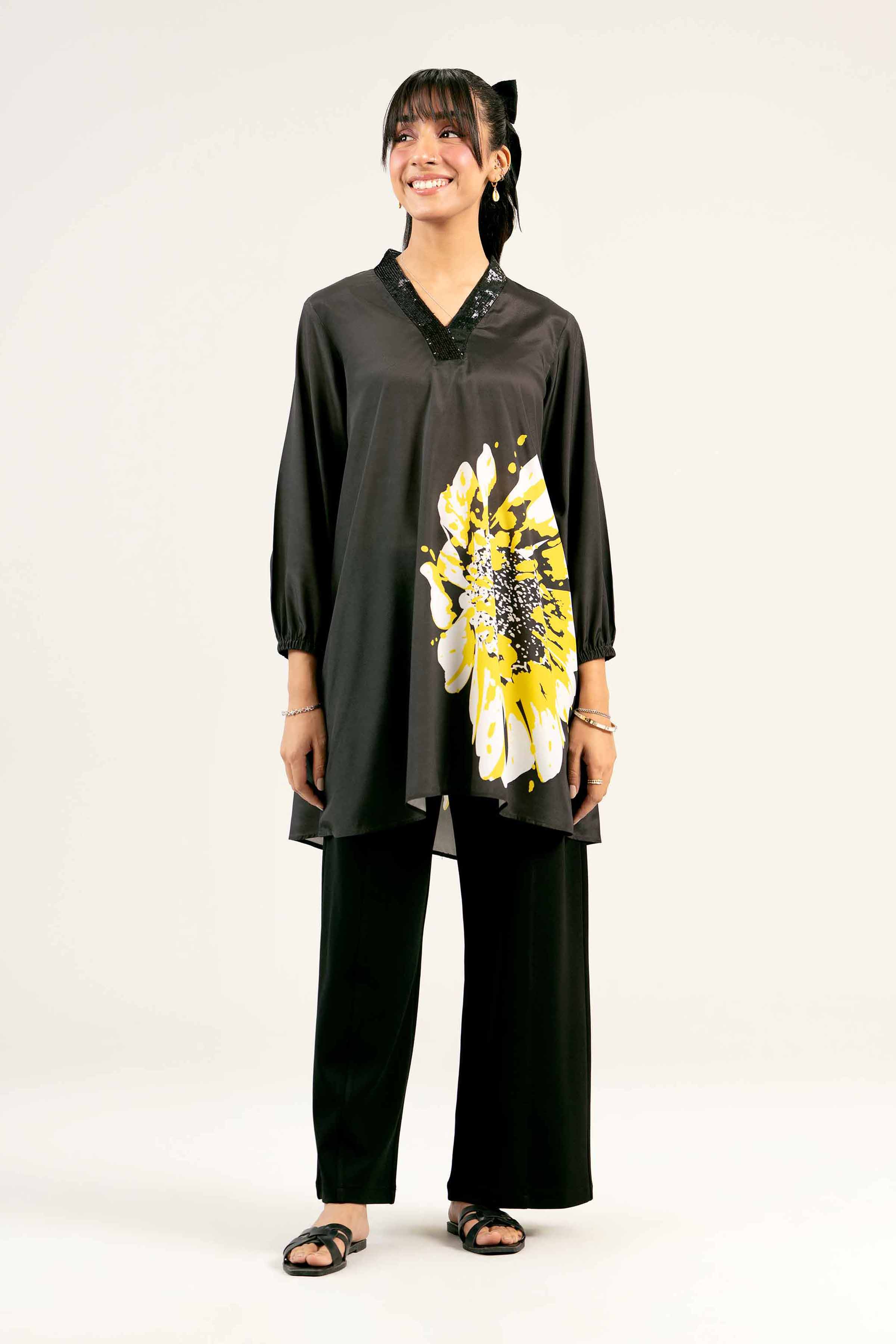 Printed Embroidered Tunic - AS25-30