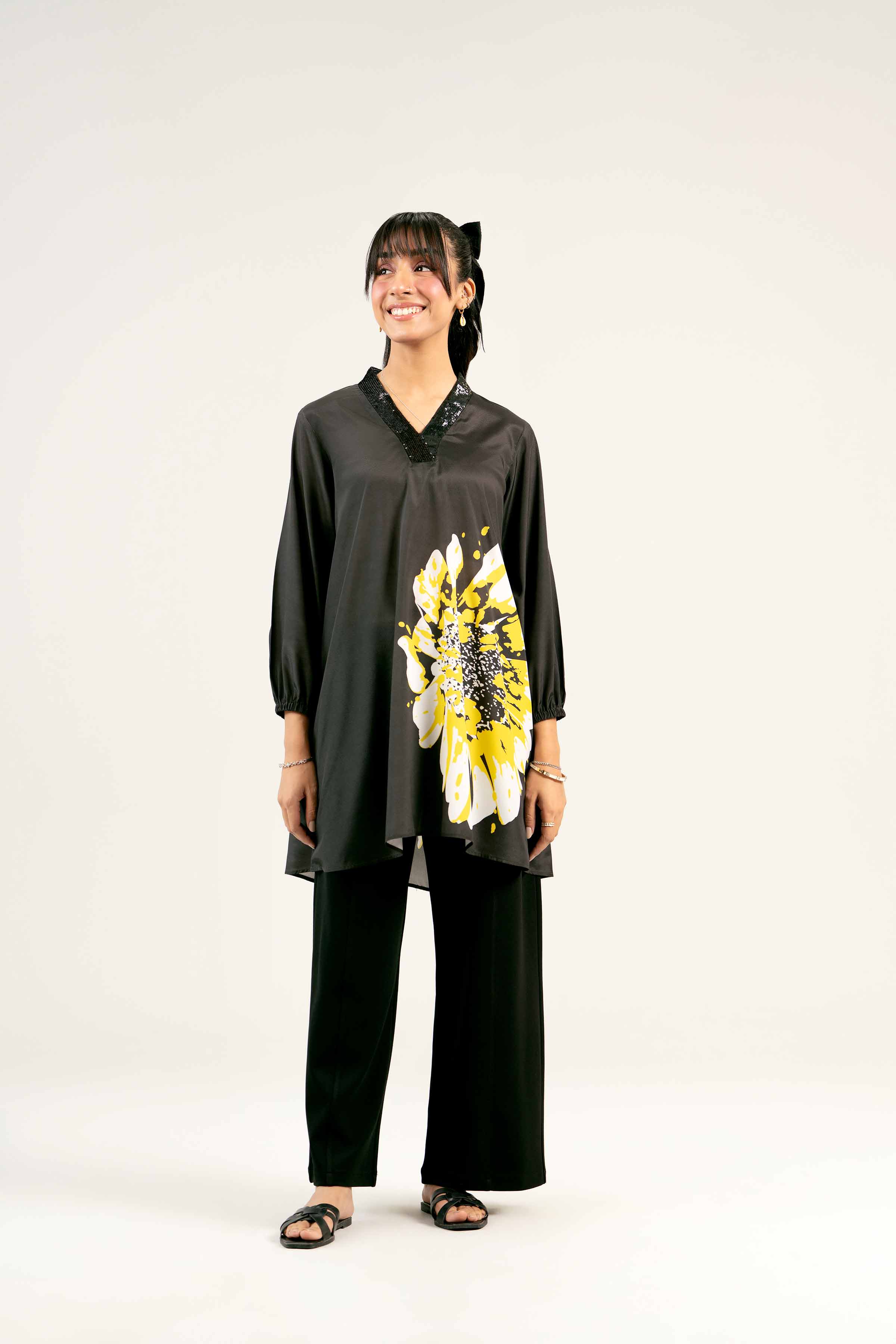 Printed Embroidered Tunic - AS25-30