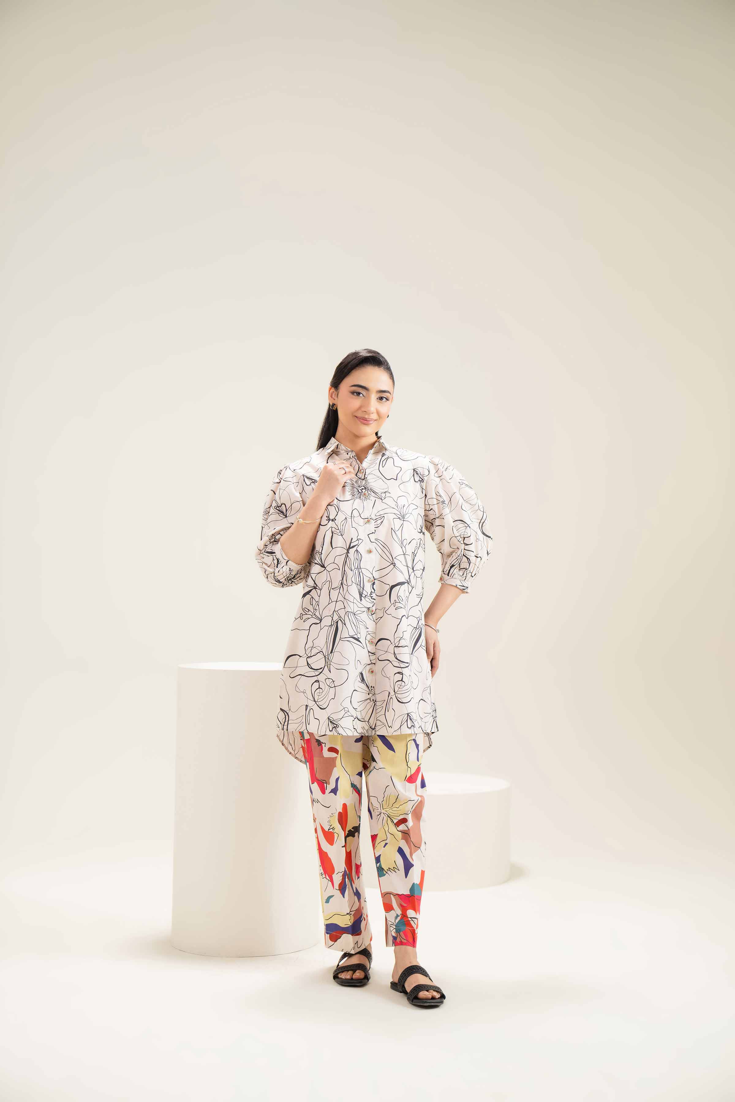 2 Piece - Printed Suit - AS25-55