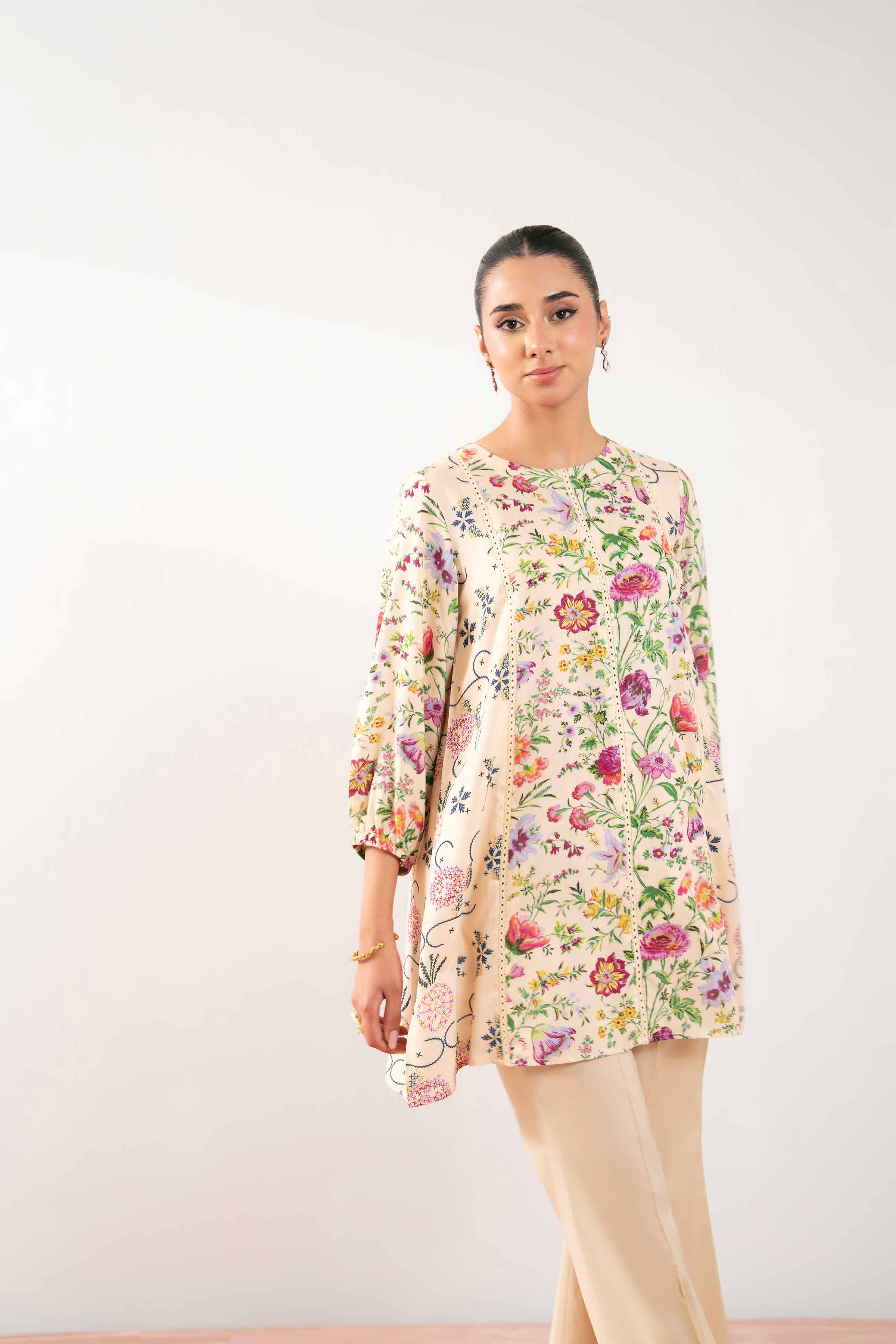 Printed Tunic - AS25-71 for Women - Pret Collection | Nishat | Shop Online