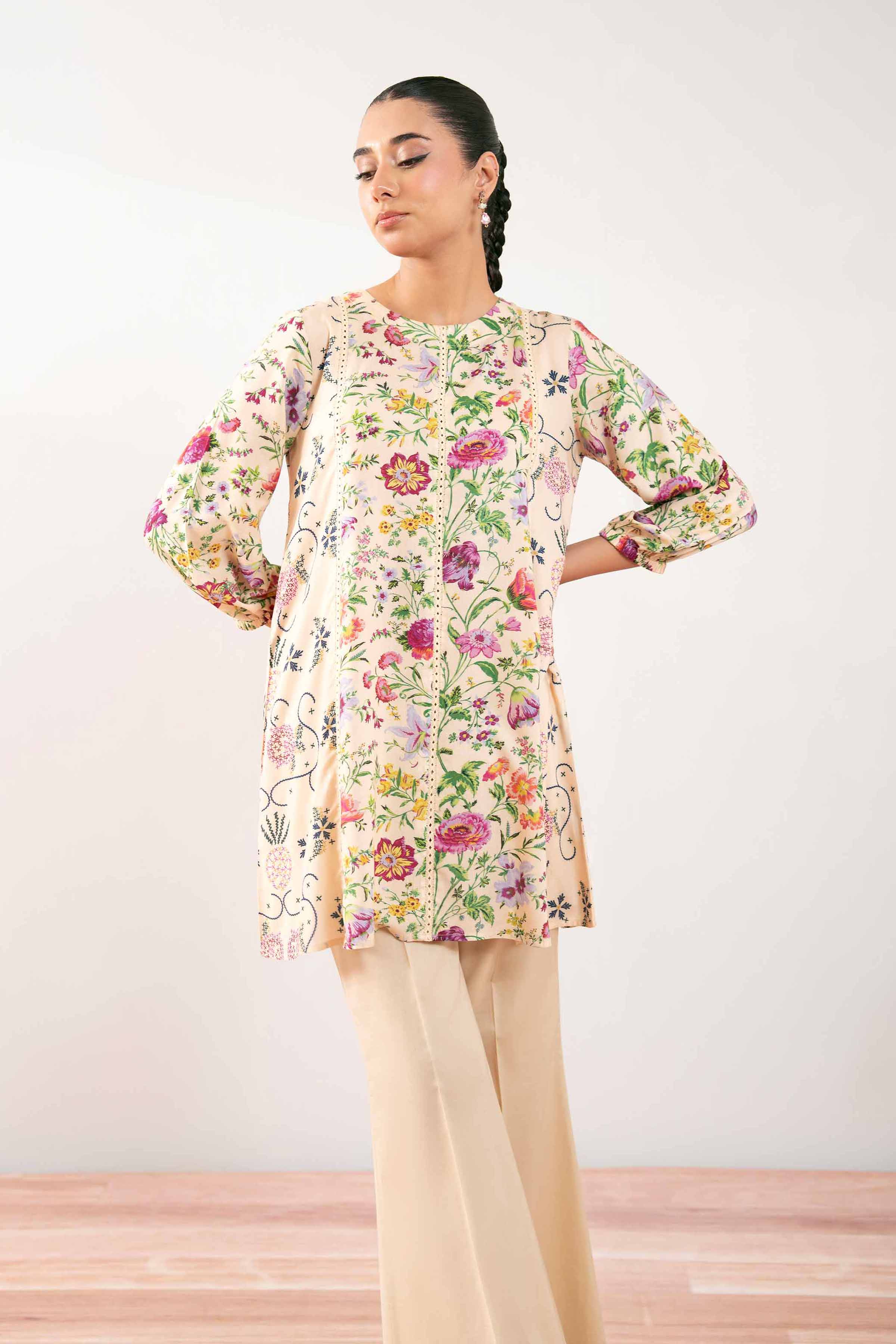 Printed Tunic - AS25-71 for Women - Pret Collection | Nishat | Shop Online