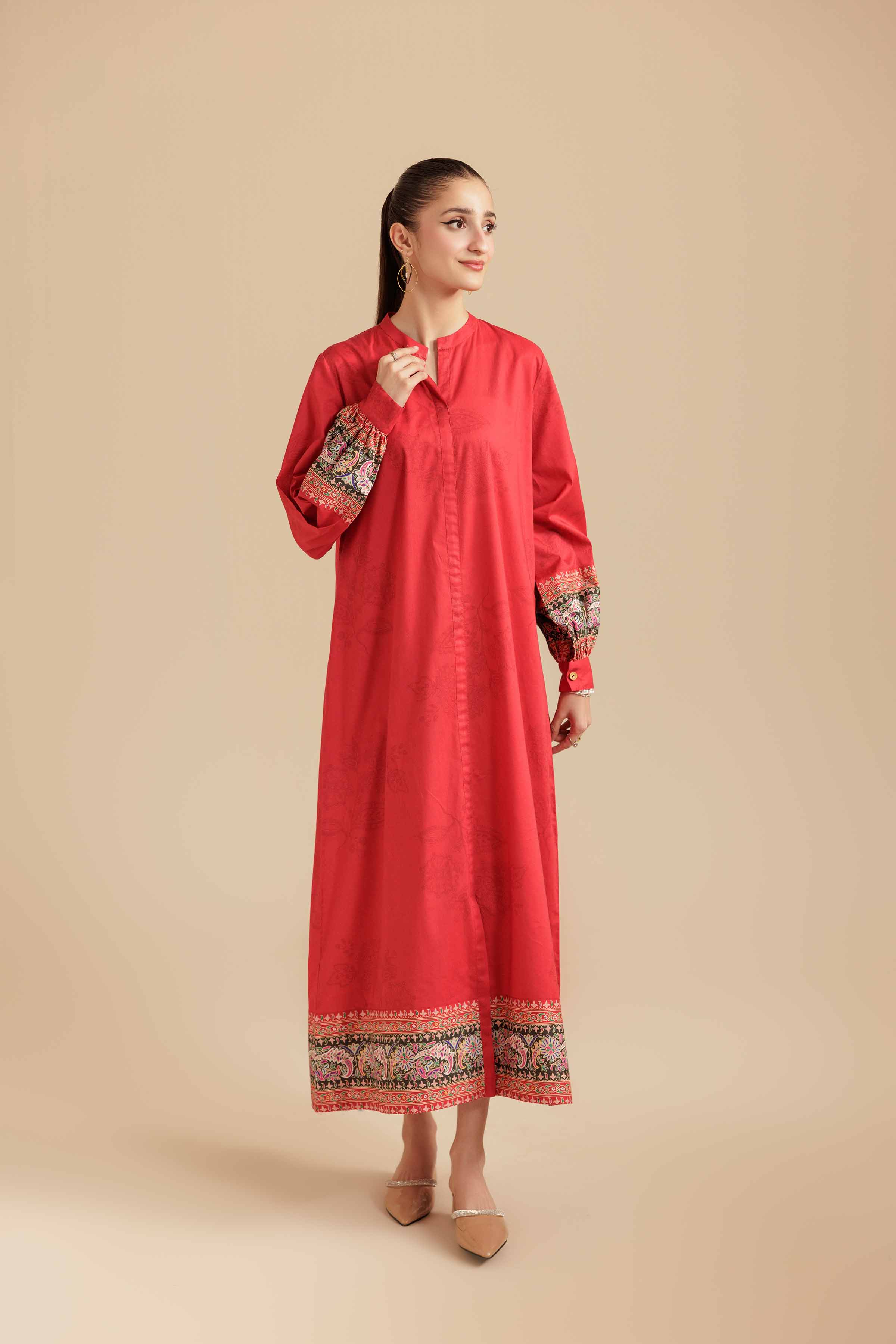 Printed Dress - AS25-98 for Women - Pret Collection | Nishat | Shop Online