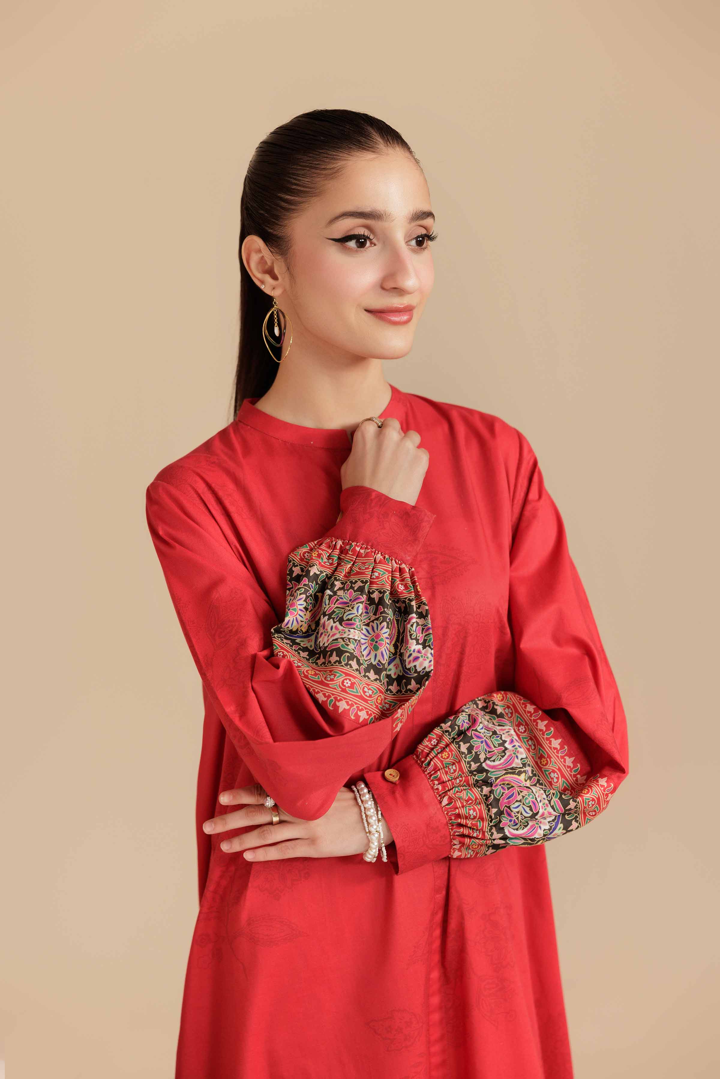 Printed Dress - AS25-98 for Women - Pret Collection | Nishat | Shop Online