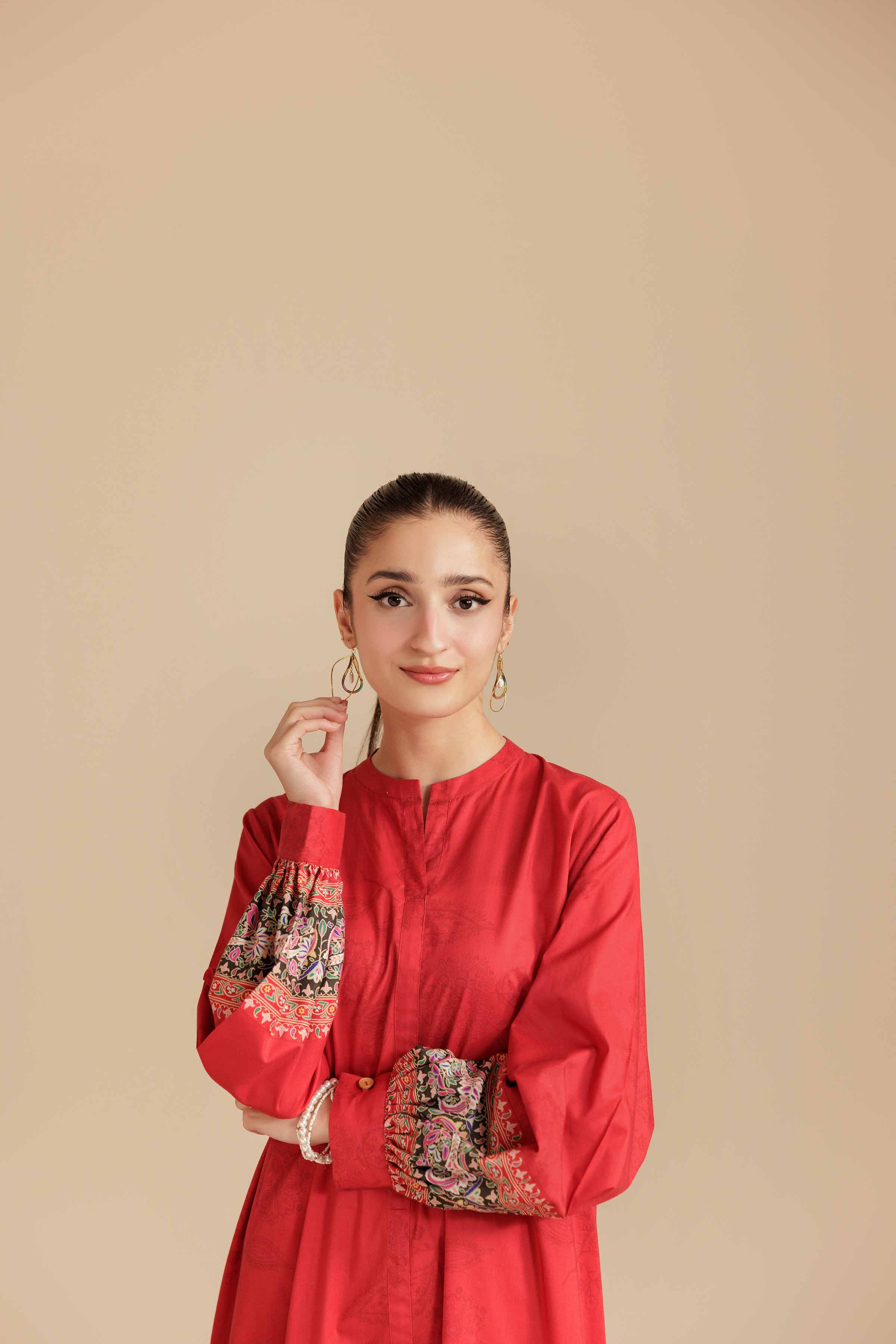 Printed Dress - AS25-98 for Women - Pret Collection | Nishat | Shop Online