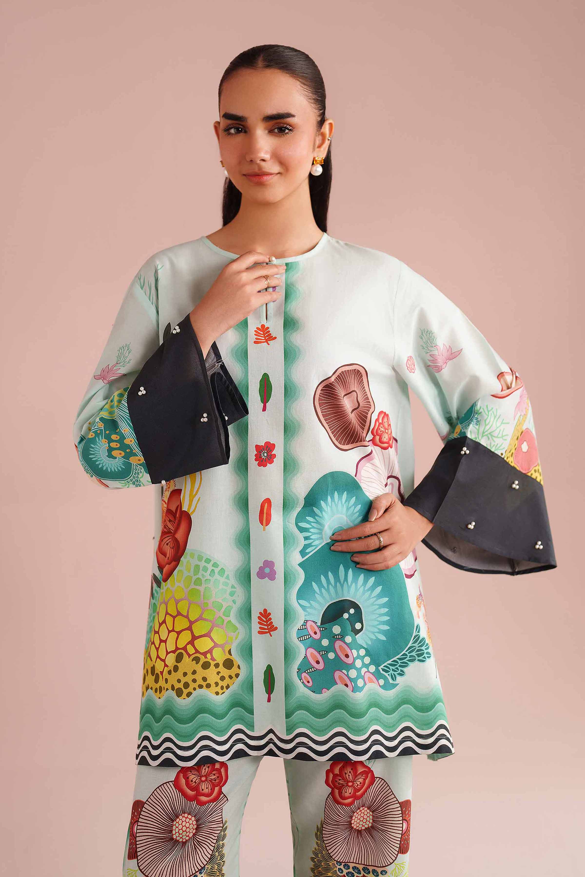 2 Piece - Printed Suit - AS26-02 for Women - Pret Collection | Nishat | Shop Online