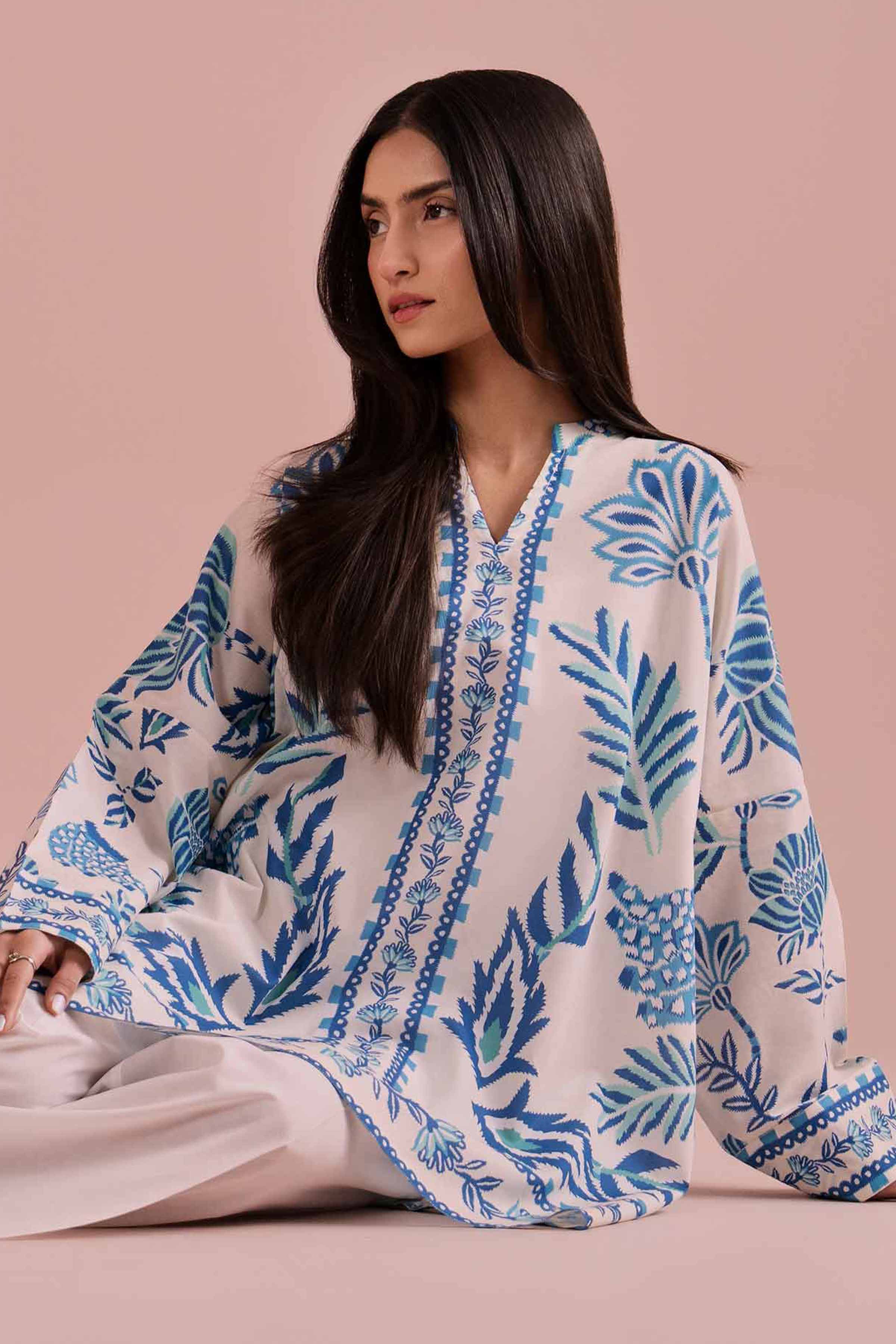 Printed Tunic - AS26-13 for Women - Pret Collection | Nishat | Shop Online