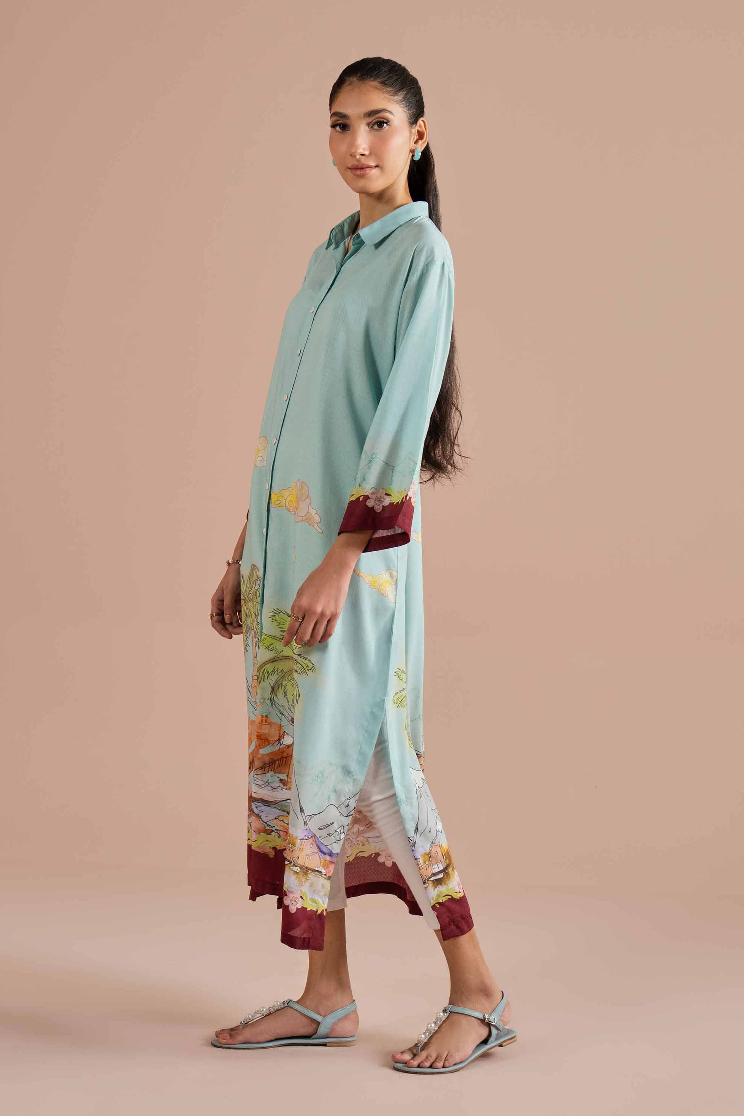 Printed Dress - AS26-14 for Women - Pret Collection | Nishat | Shop Online