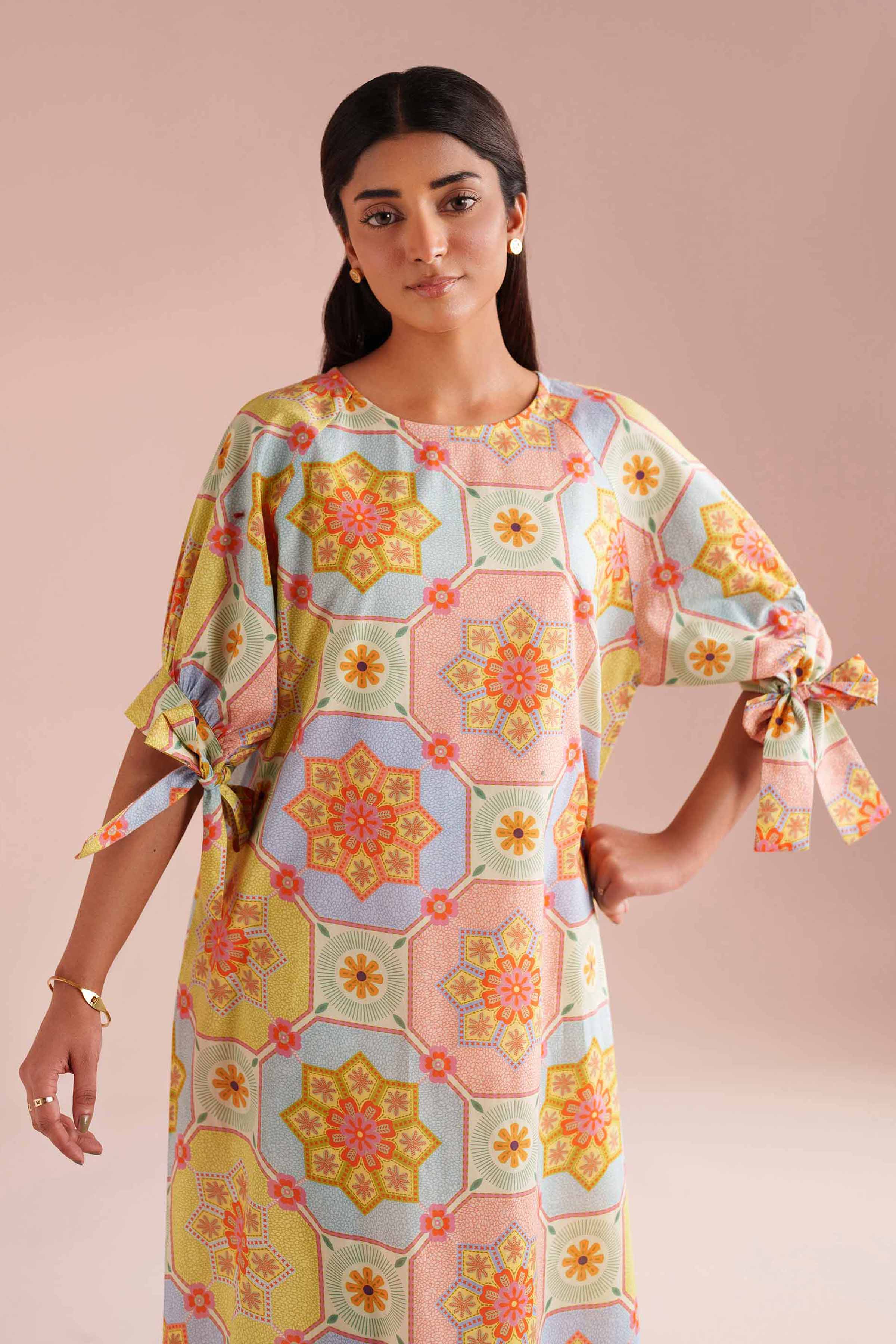 Printed Dress - AS26-19 for Women - Pret Collection | Nishat | Shop Online