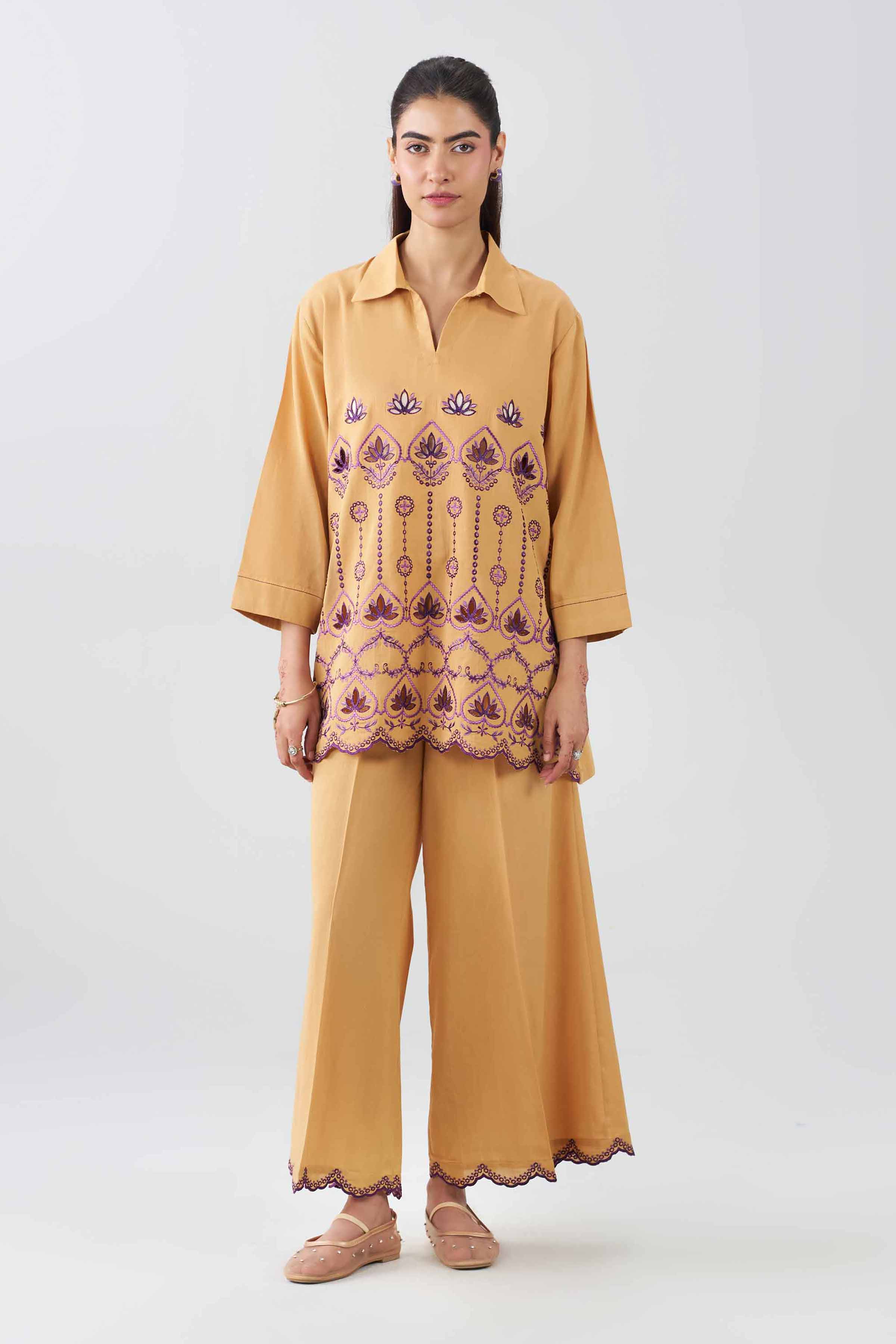 2 Piece - Embroidered Suit - AS26-28