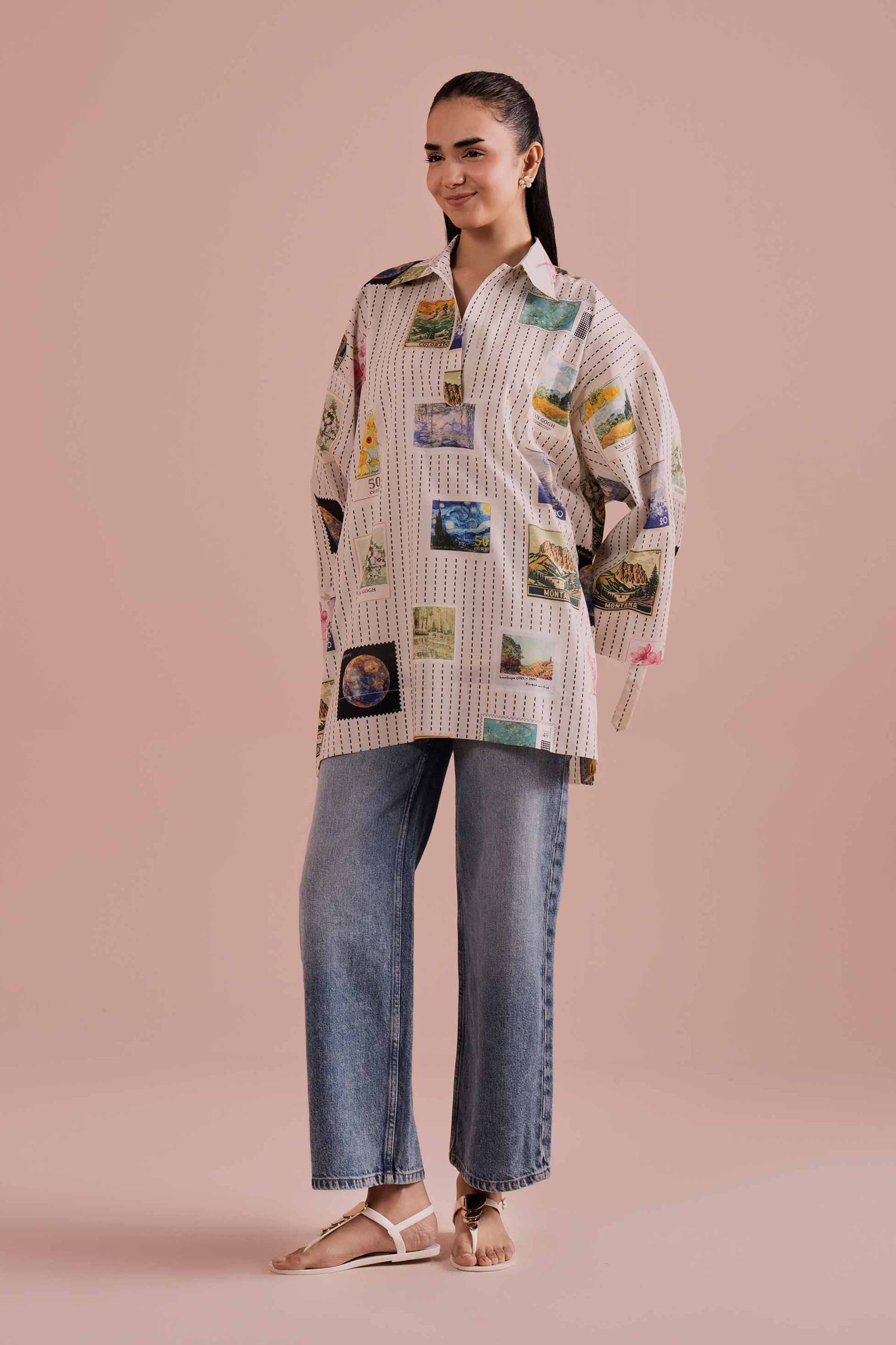 Printed Tunic - AS26-33 for Women - Pret Collection | Nishat | Shop Online