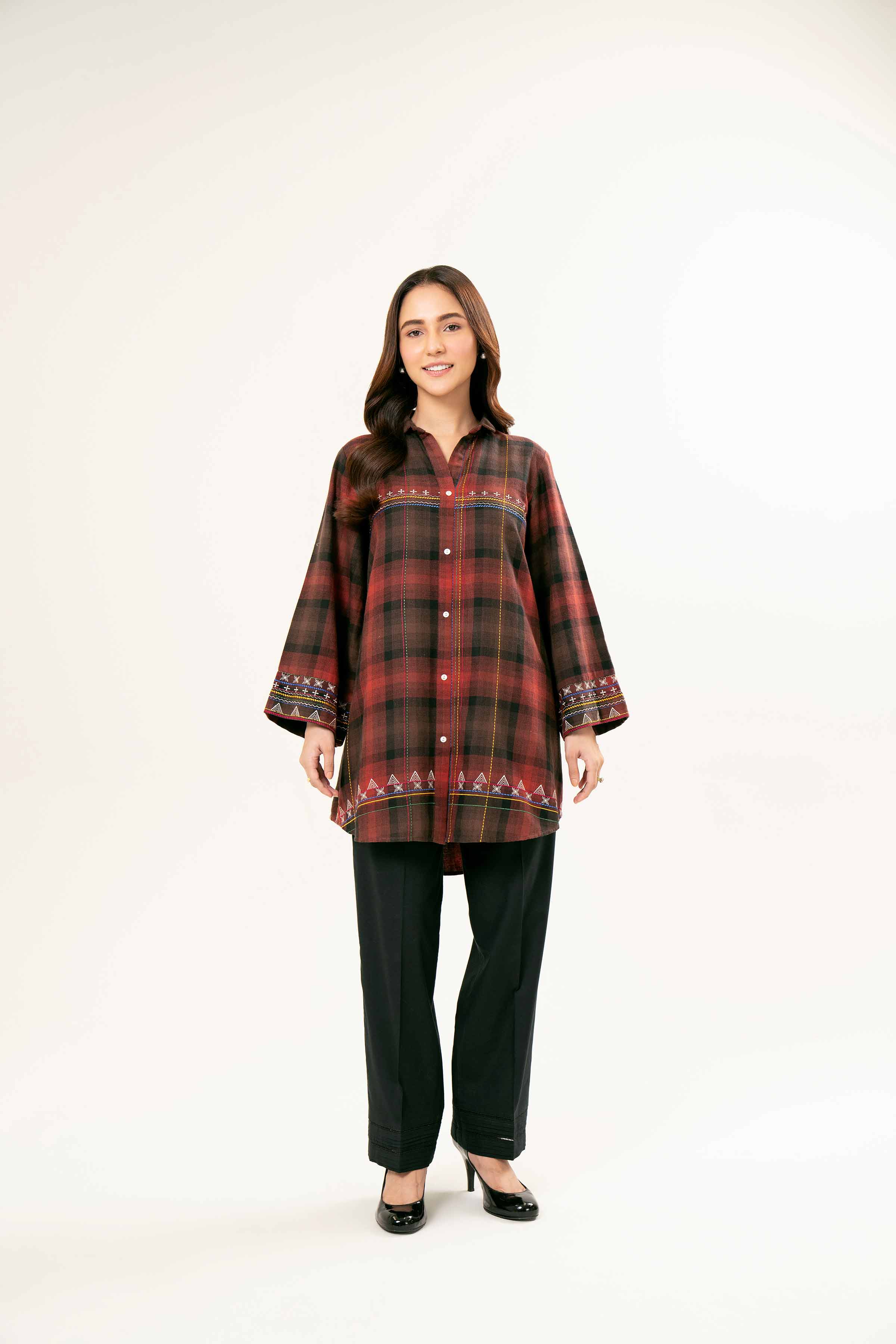 Printed Embroidered Tunic - AW24-42