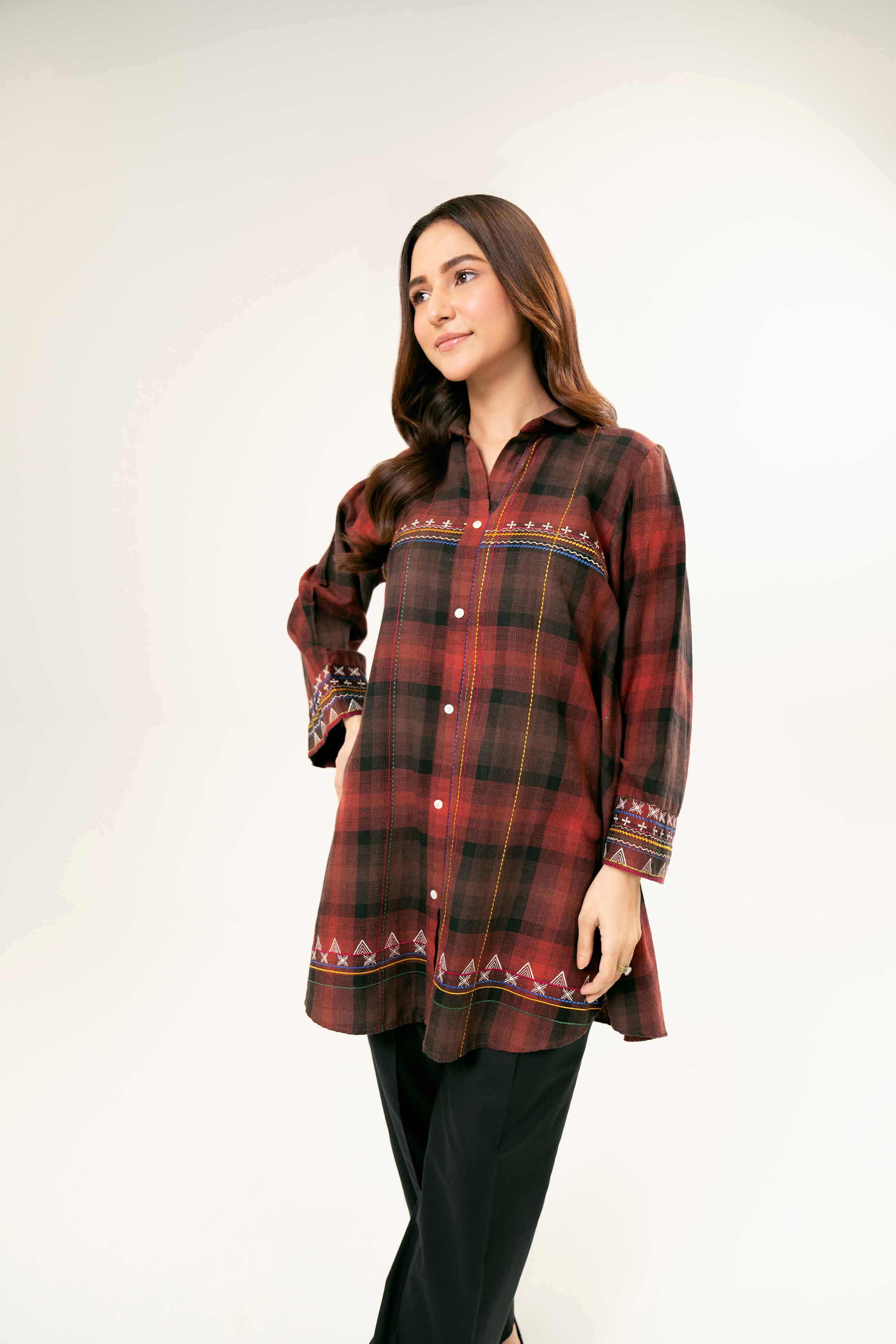 Printed Embroidered Tunic - AW24-42