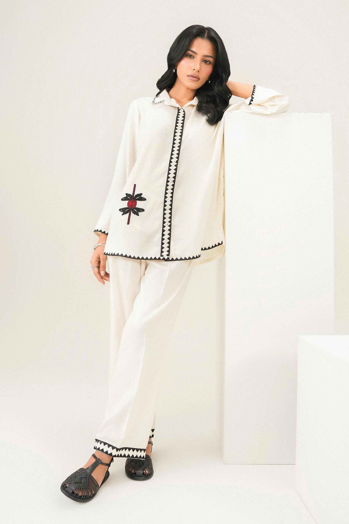 2 Piece - Embroidered Suit - AW25-30 for Women - Pret Collection | Nishat | Shop Online