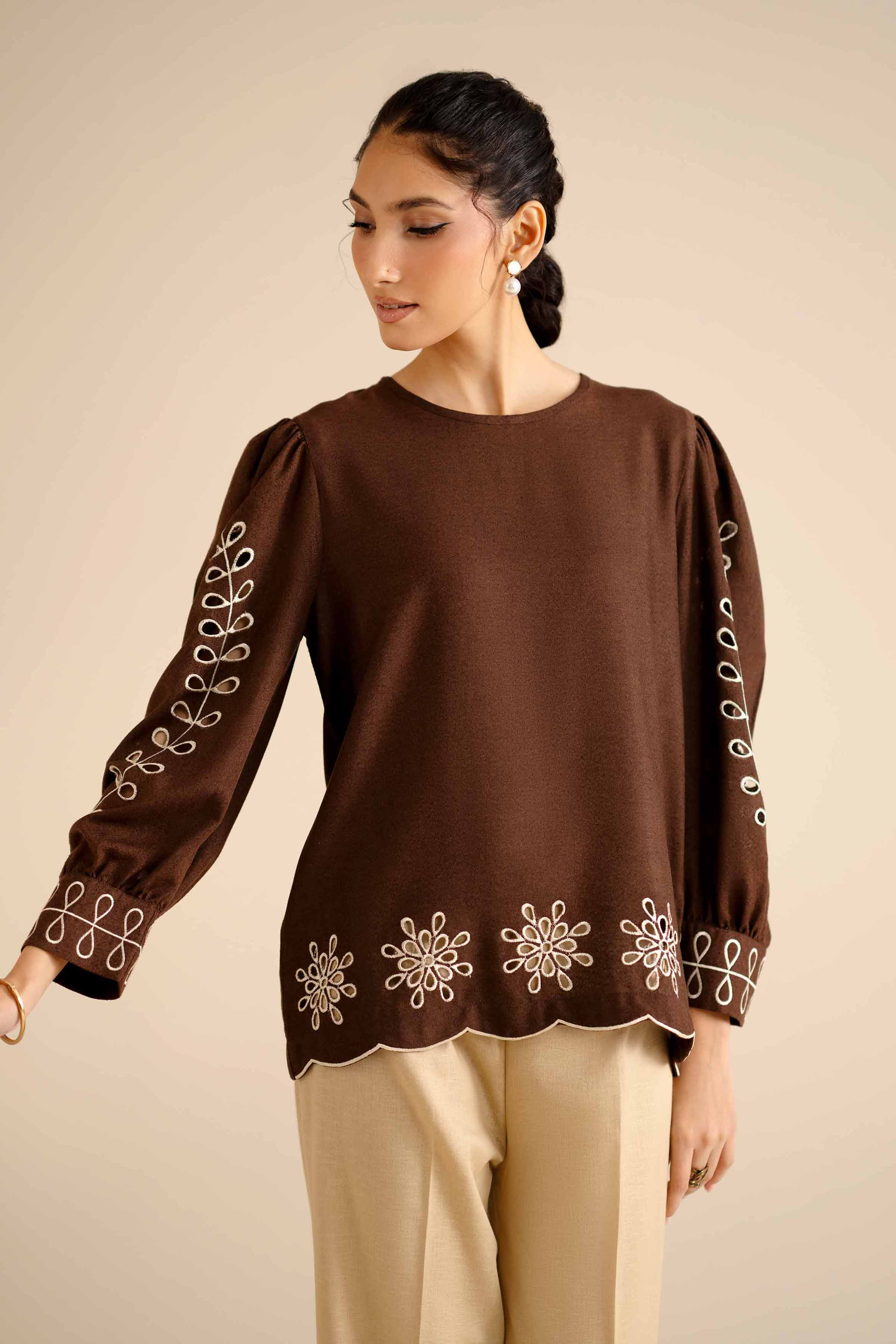 Embroidered Tunic - AW25-32 for Women - Pret Collection | Nishat | Shop Online