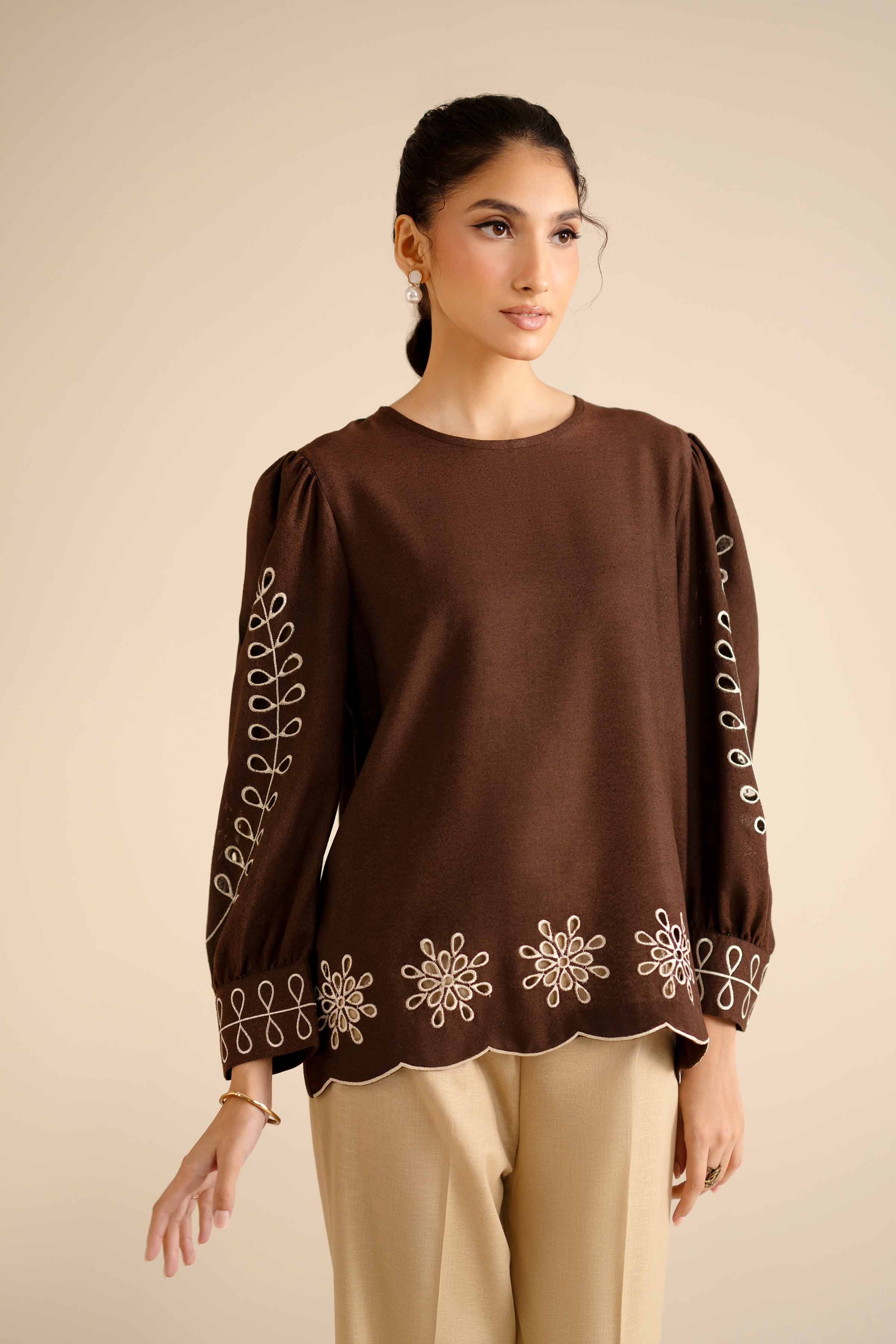 Embroidered Tunic - AW25-32 for Women - Pret Collection | Nishat | Shop Online