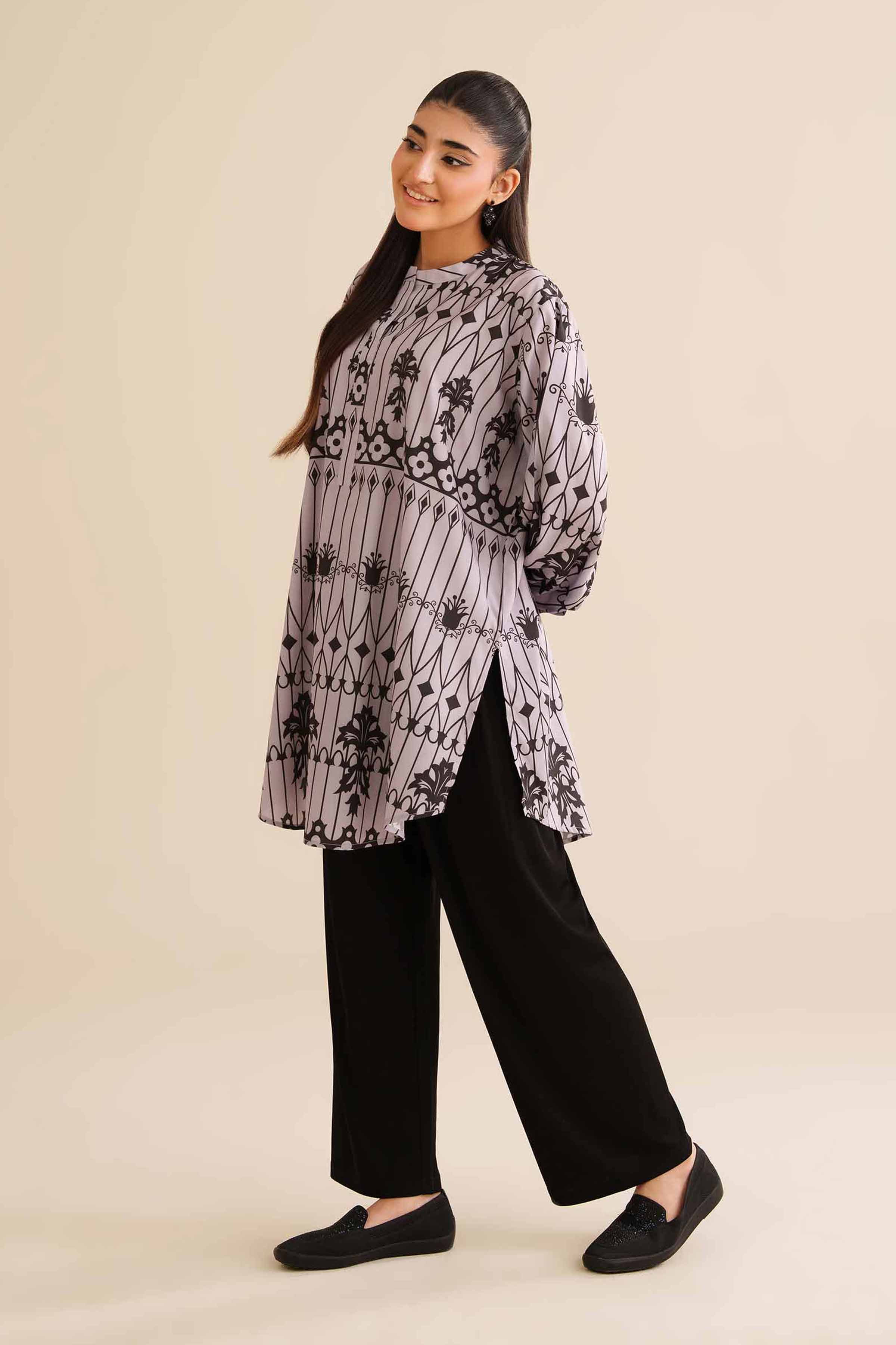 Printed Tunic - AW25-35 for Women - Pret Collection | Nishat | Shop Online