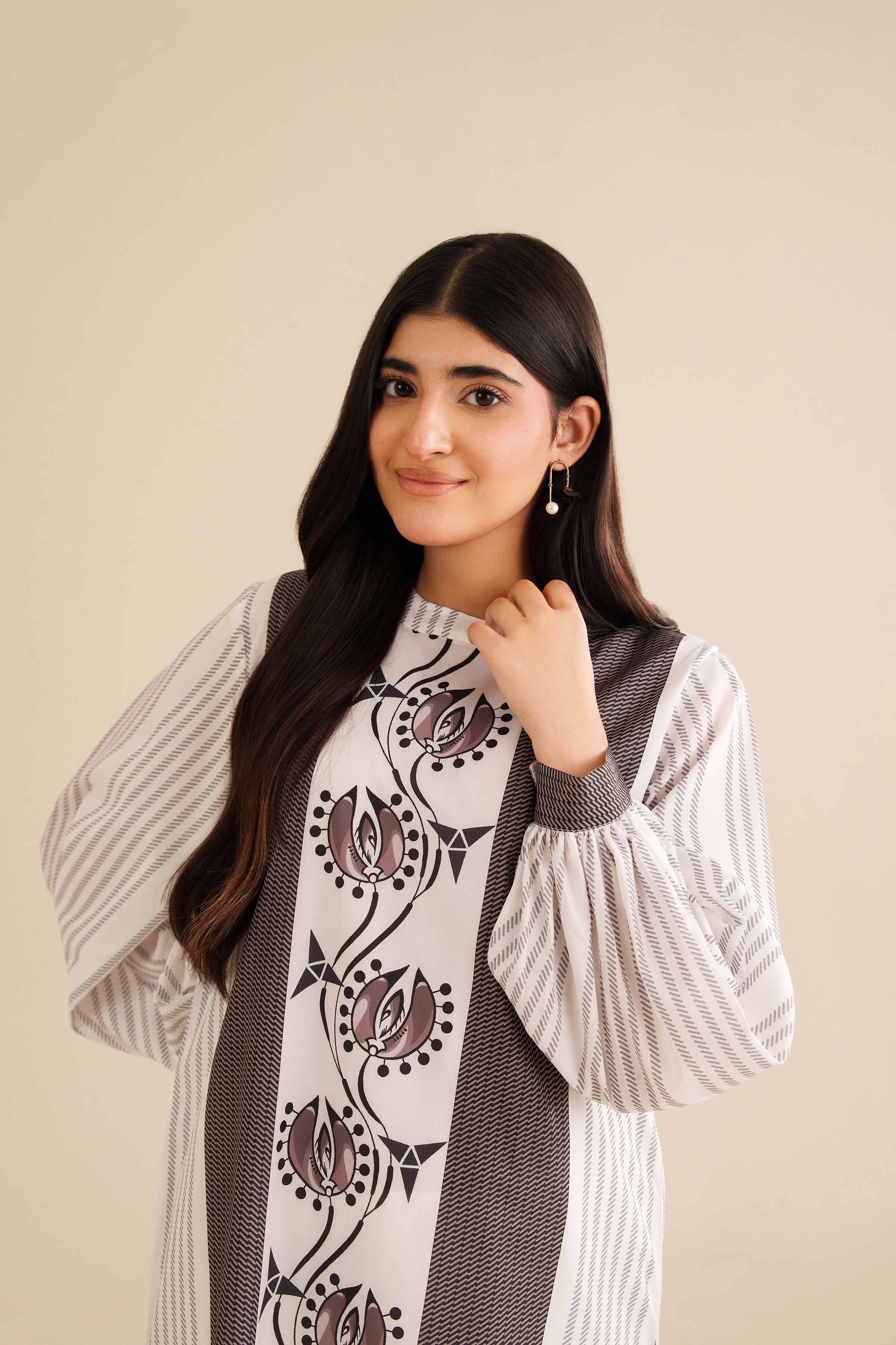 Printed Tunic - AW25-36 for Women - Pret Collection | Nishat | Shop Online