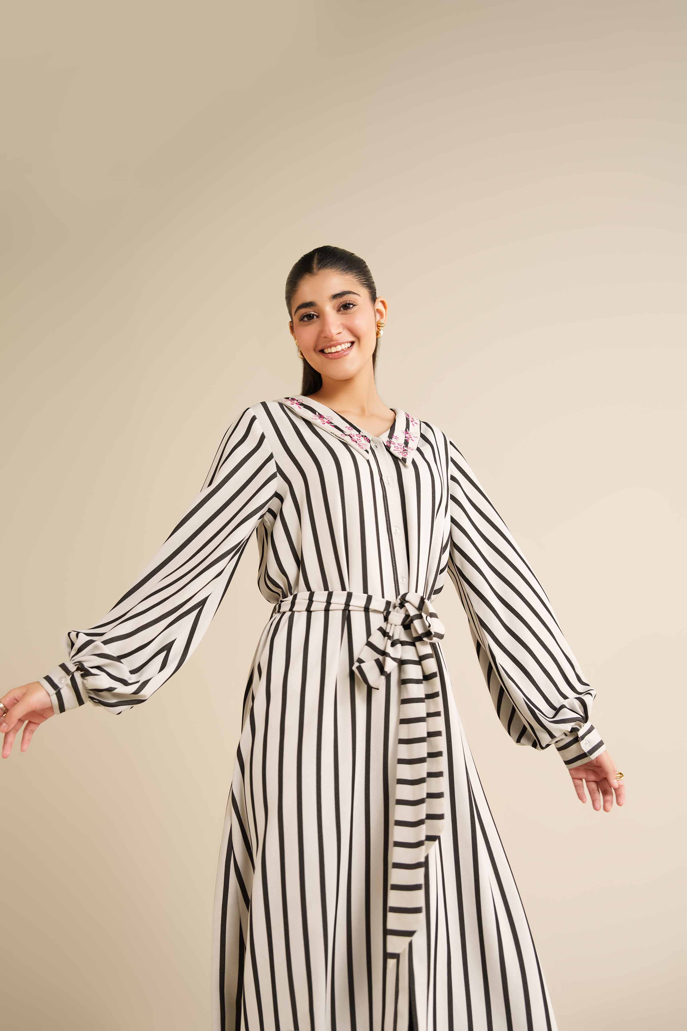Printed Dress - AW25-44 for Women - Pret Collection | Nishat | Shop Online