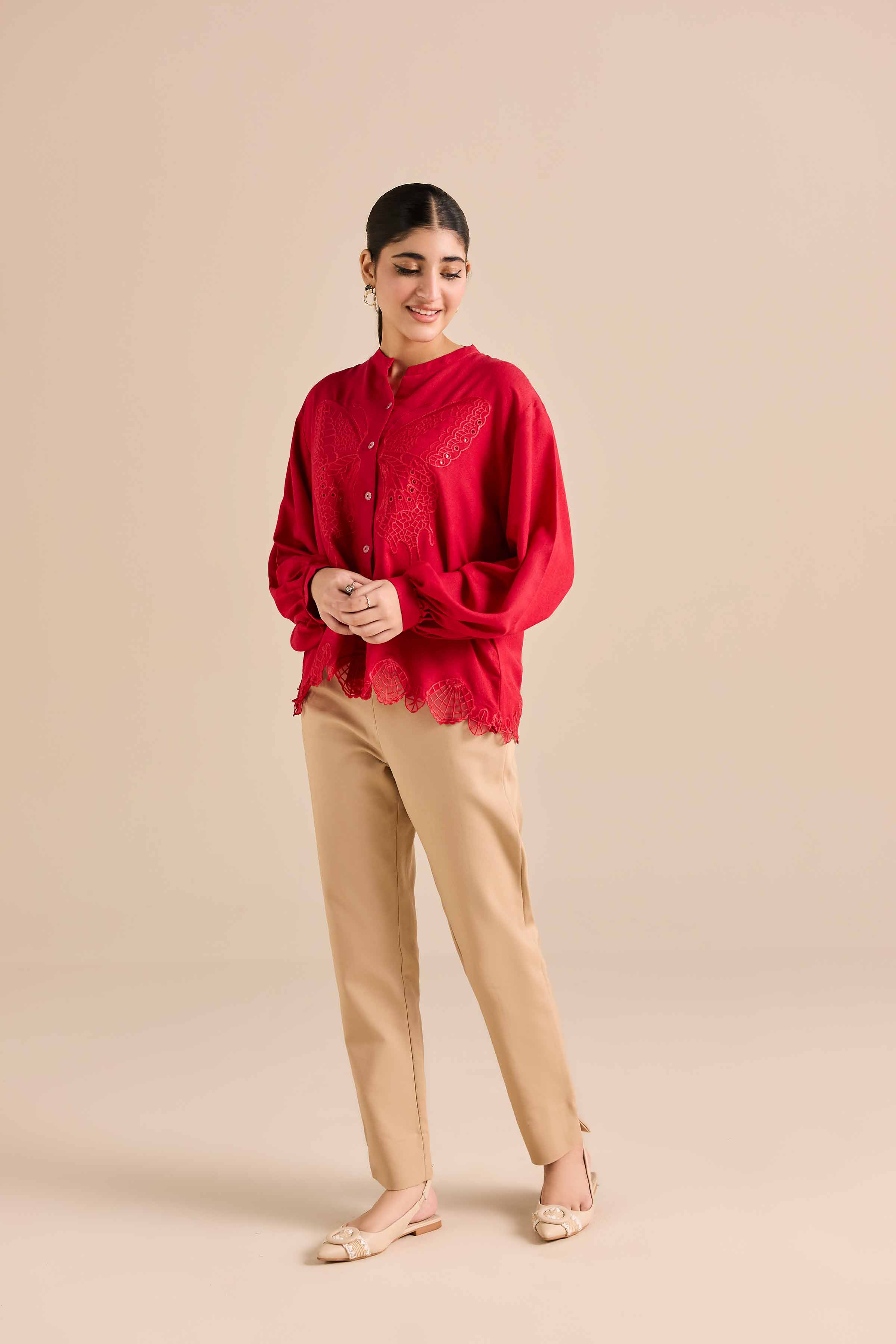 Embroidered Tunic - AW25-51 for Women - Pret Collection | Nishat | Shop Online
