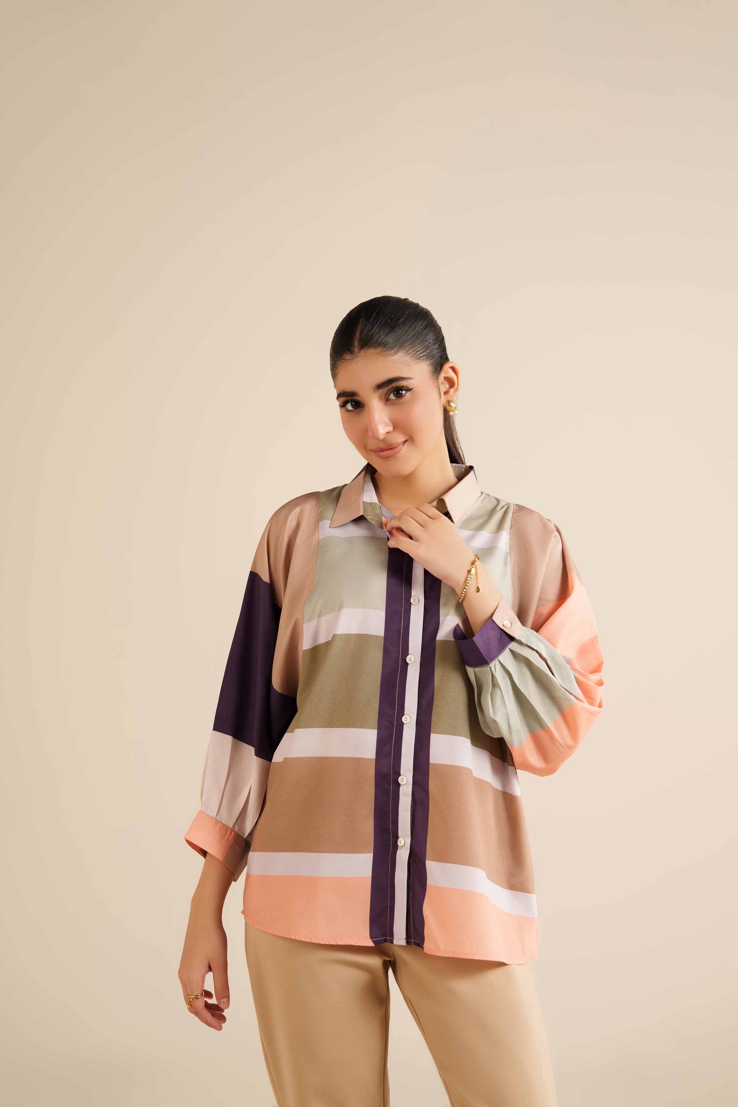 Printed Tunic - AW25-55 for Women - Pret Collection | Nishat | Shop Online